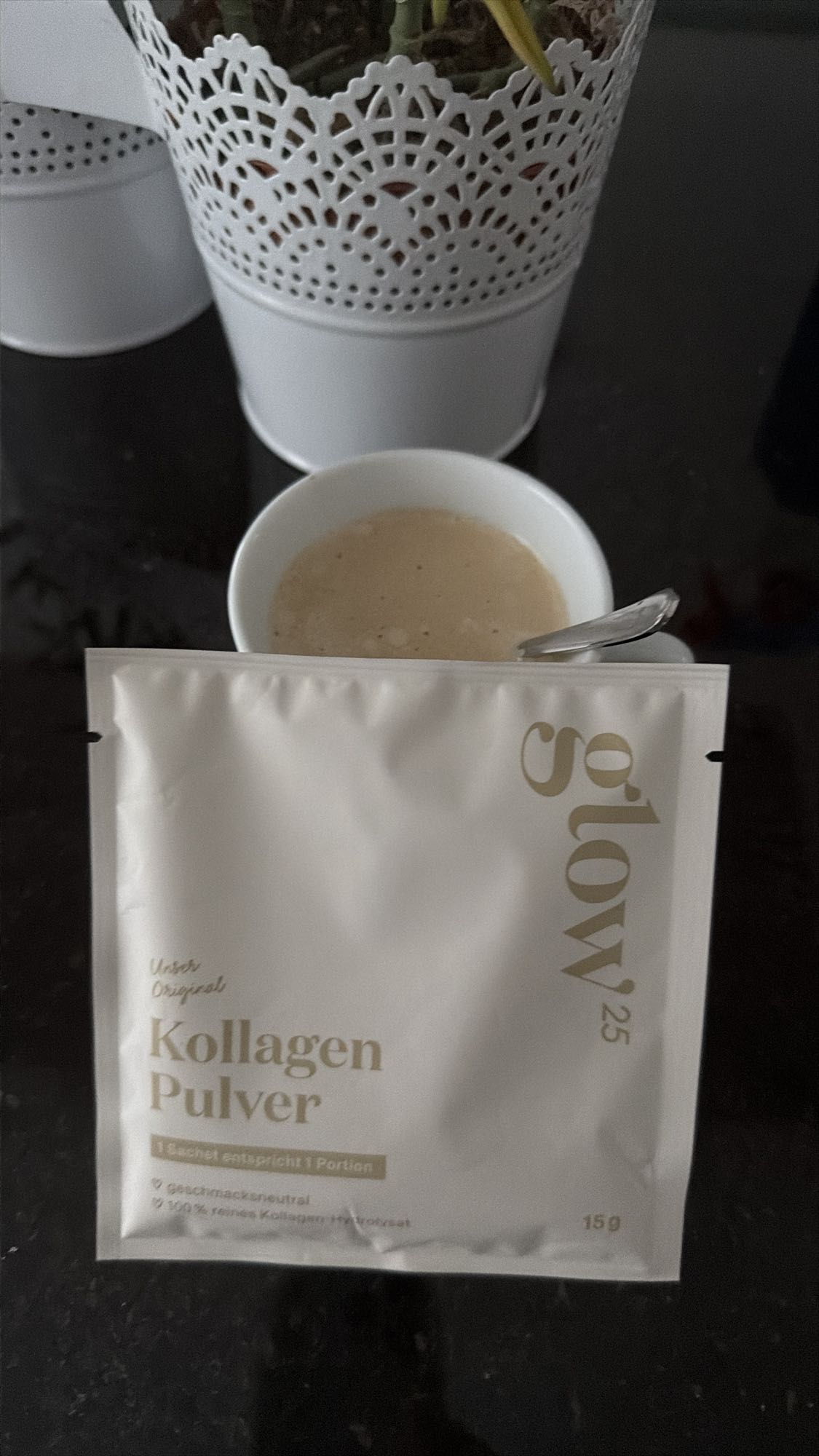 Kollagen Pulver Getränk