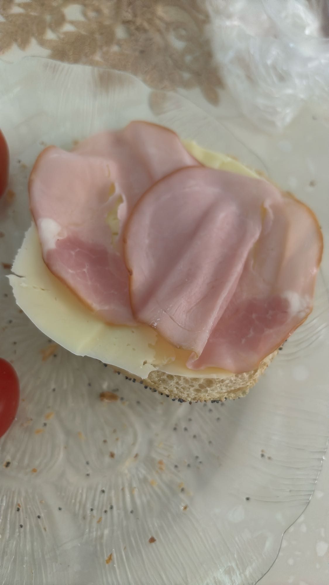 Skinksmörgås med ost