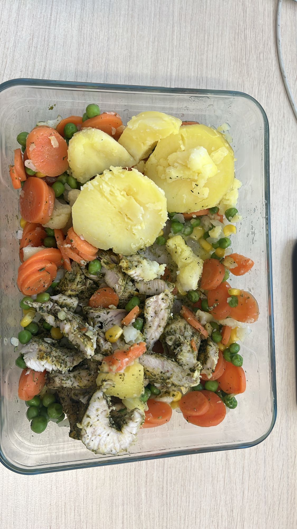 Indyk z warzywami i ziemniakami