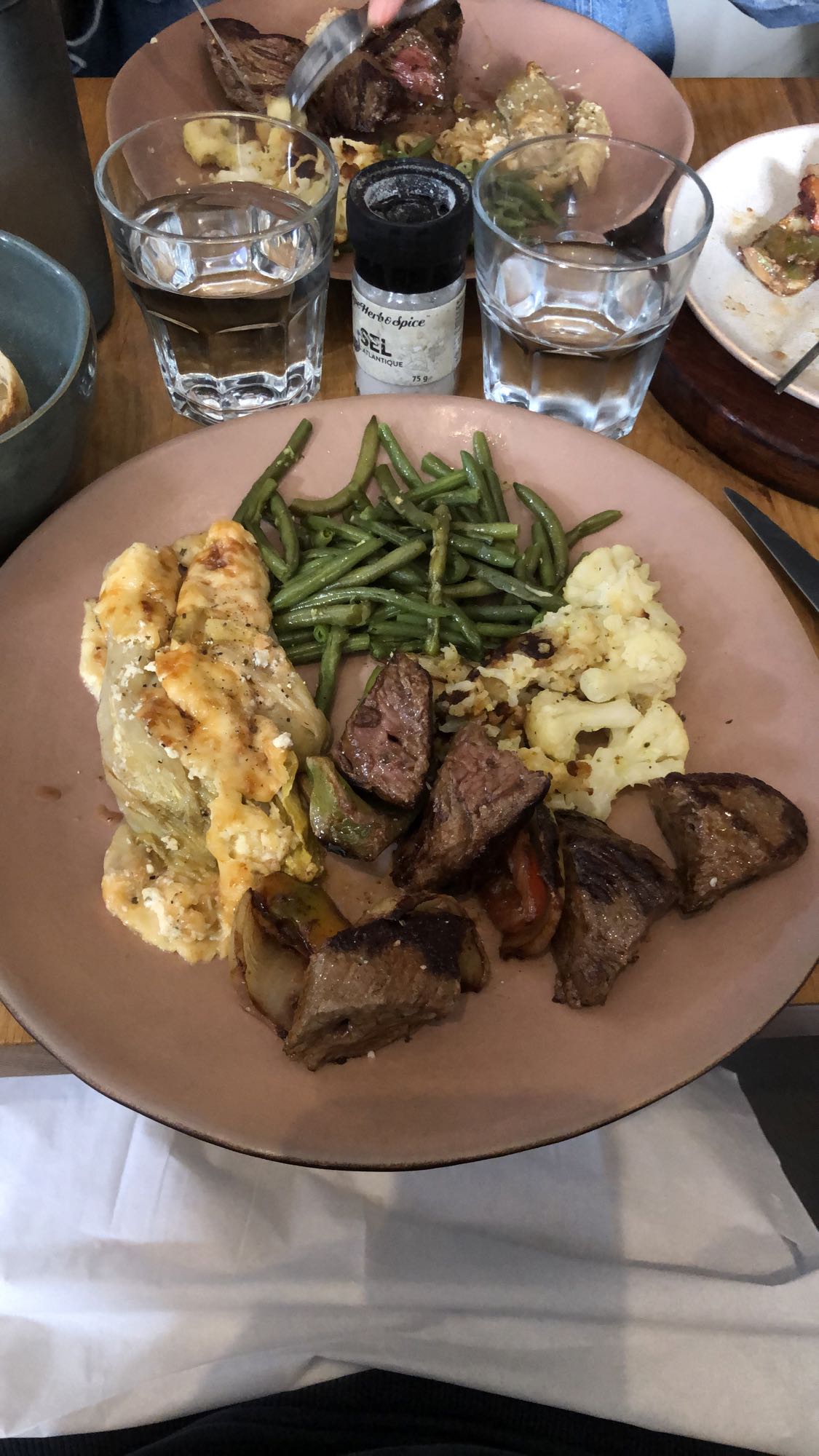 Assiette viande et légumes