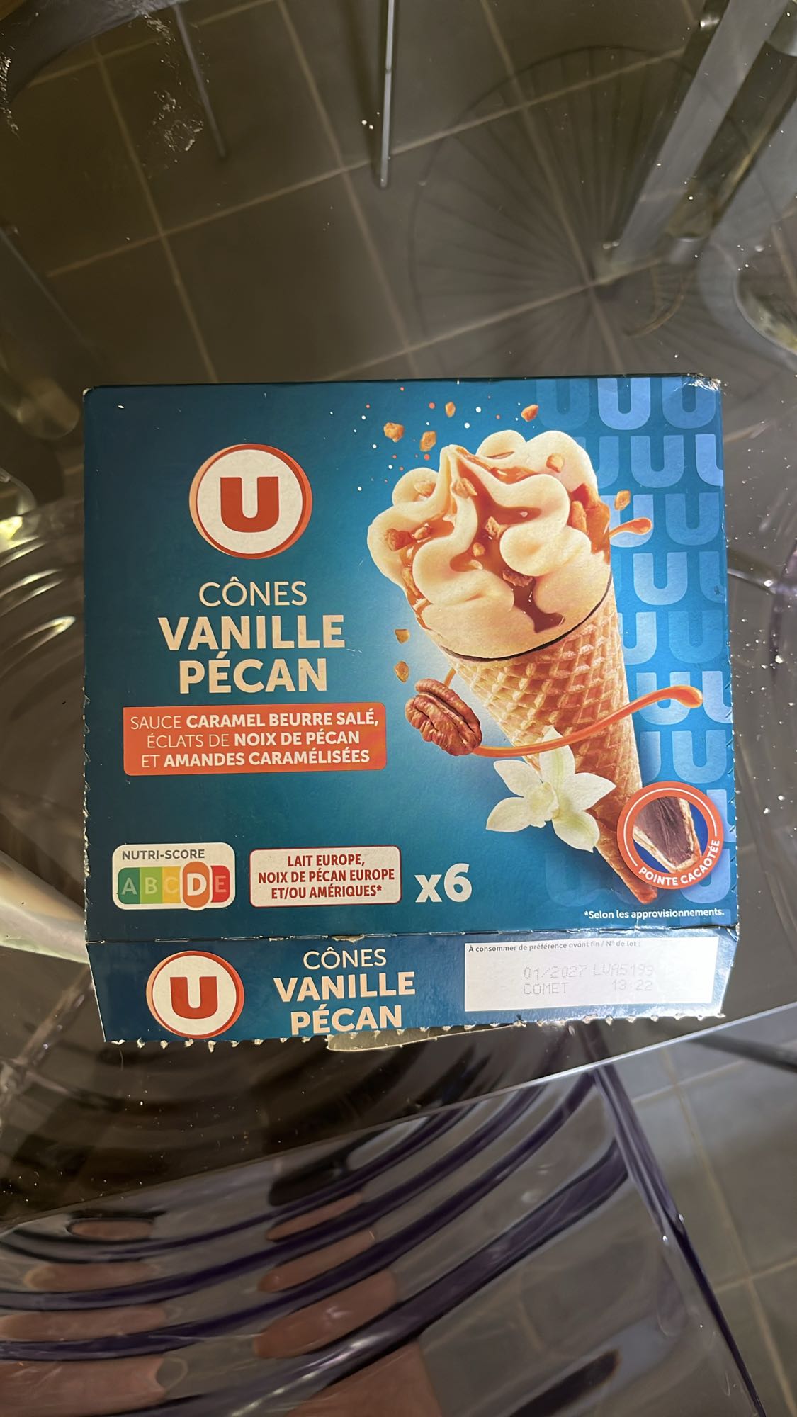 Cône vanille pécan