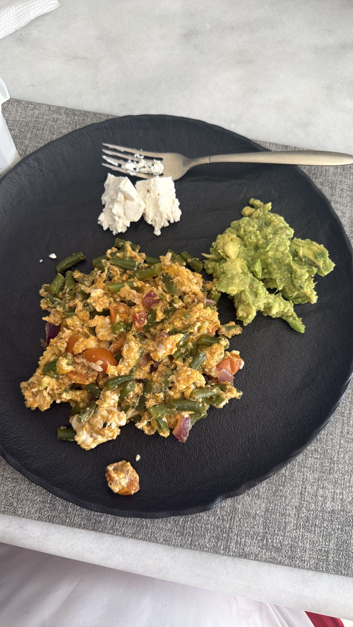 Huevos con vegetales