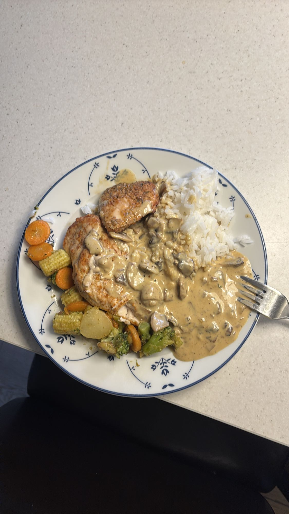 Kylling med ris og saus