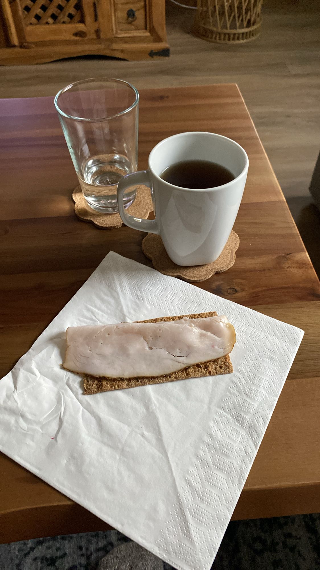 Knäckebröd med kalkon