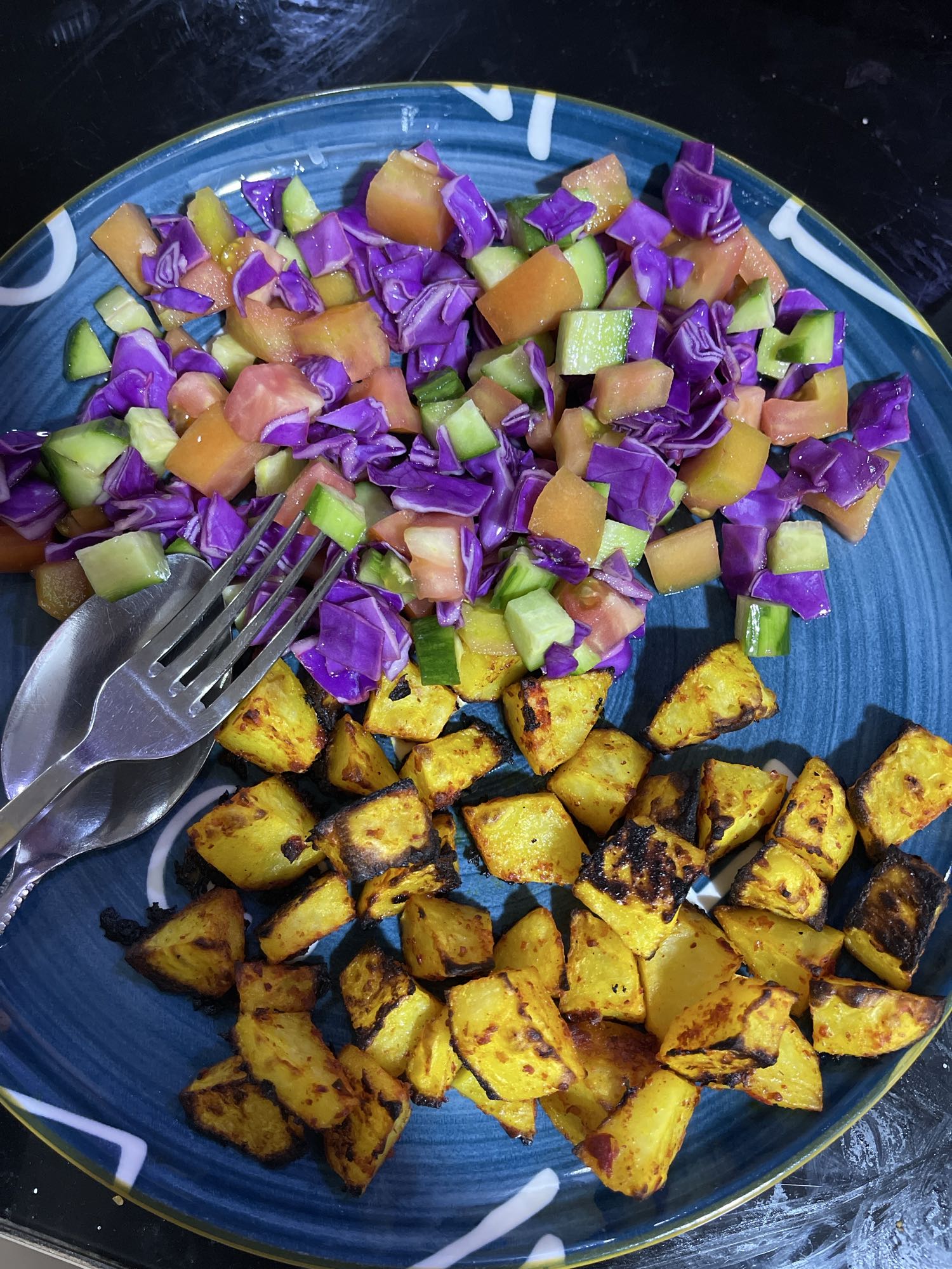 Roasted Potato & Veg Salad