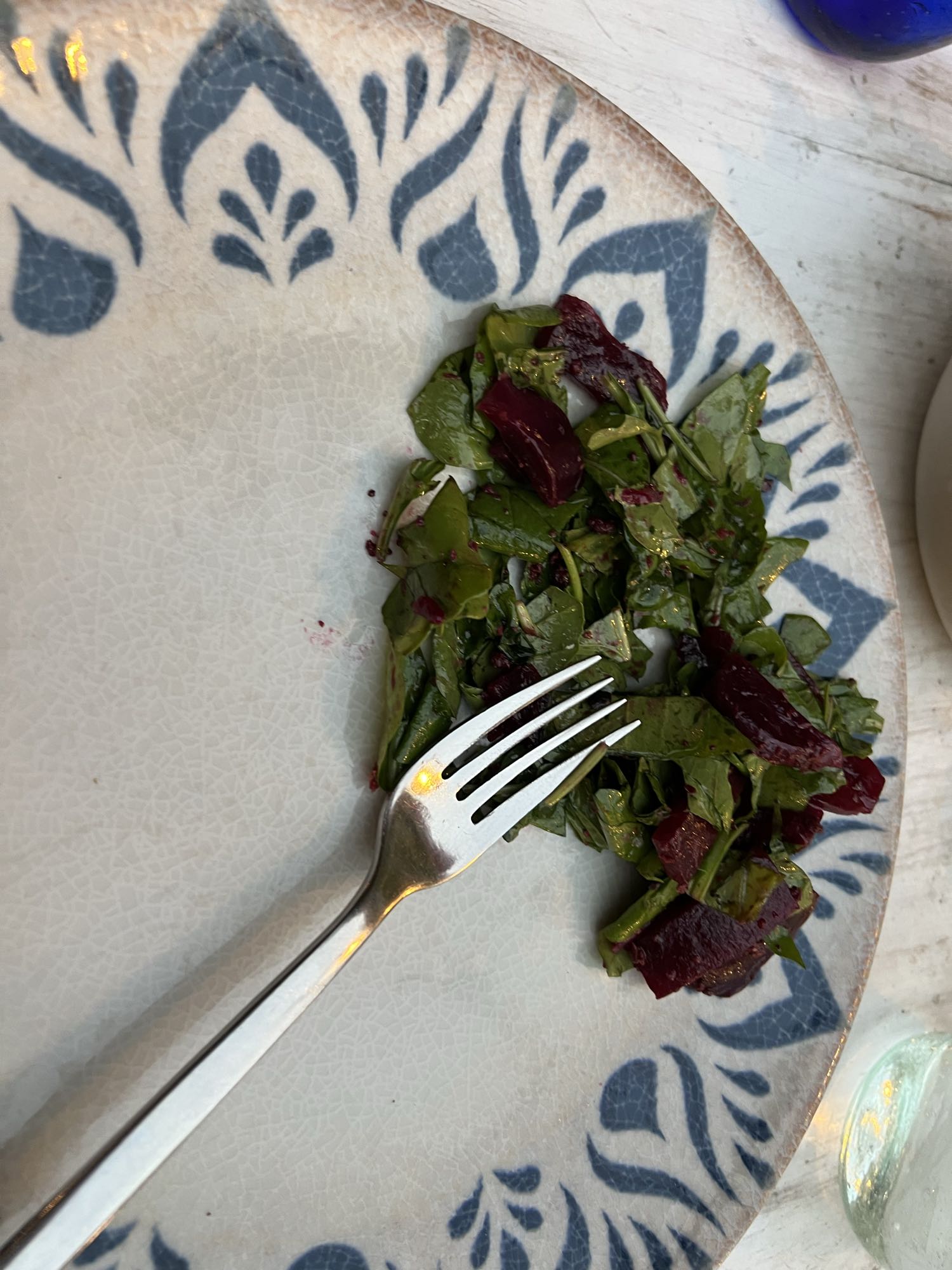 Beet and greens salad