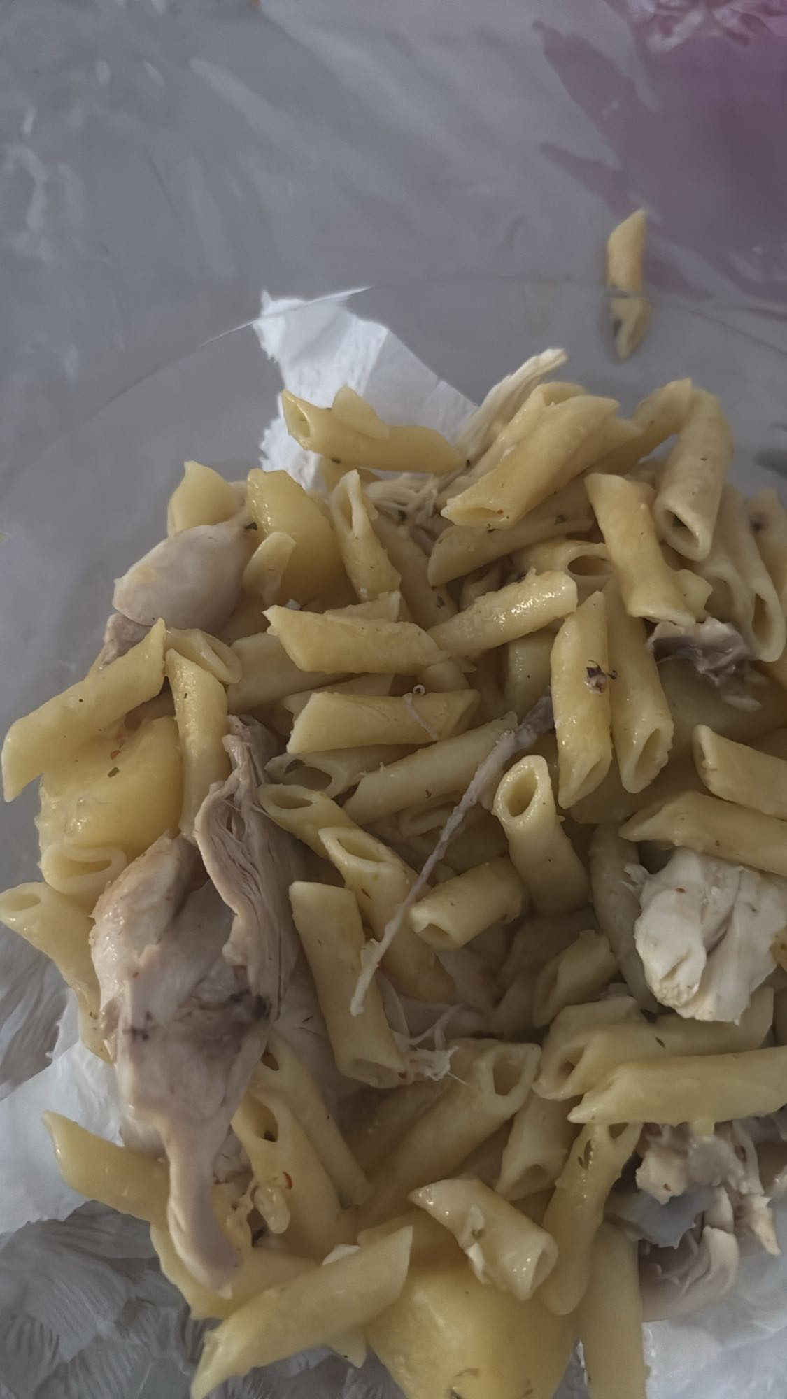 pasta con pollo