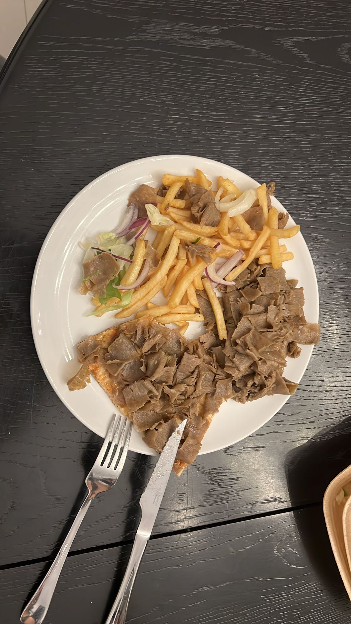 Kebabtallrik med pommes