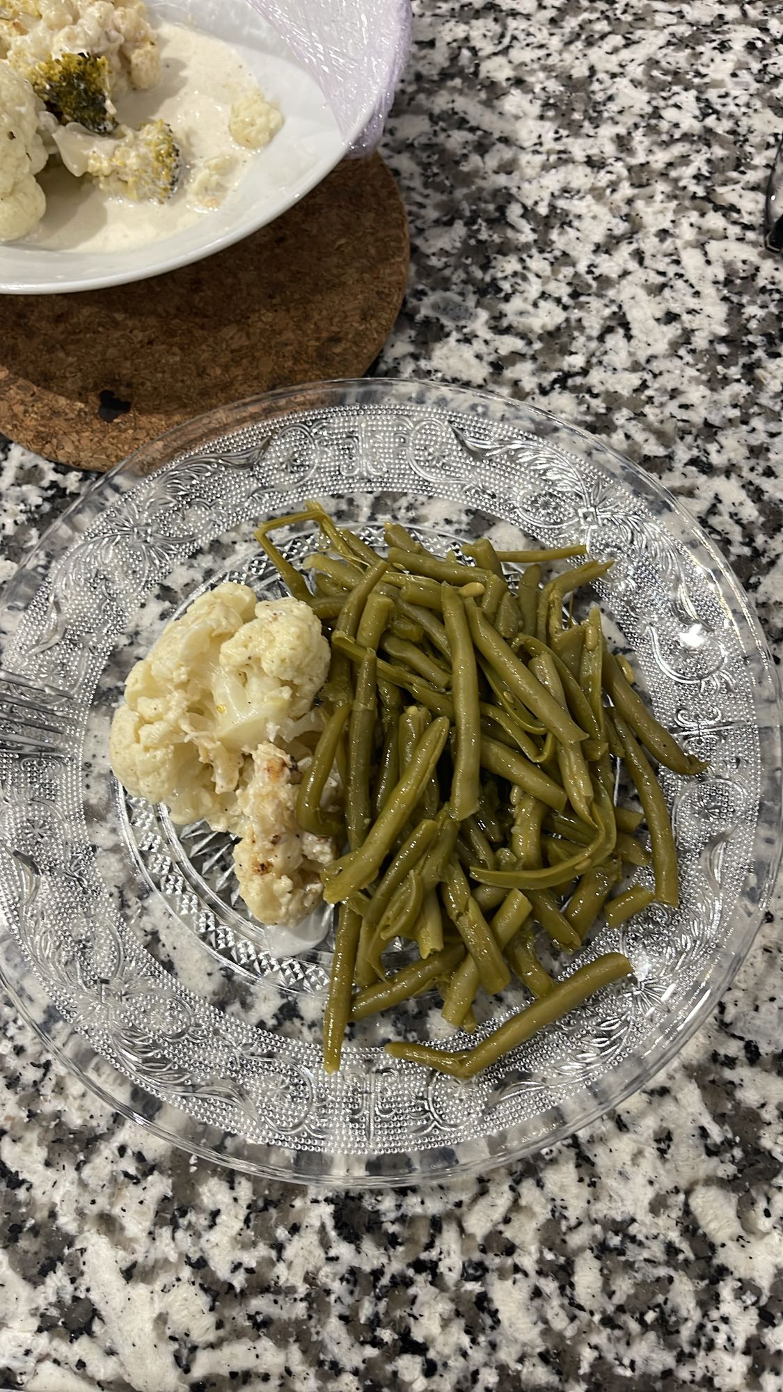 Haricots verts et chou-fleur