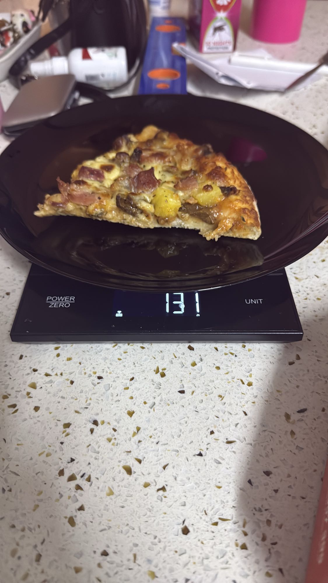 Ham Pineapple Pizza Slice
