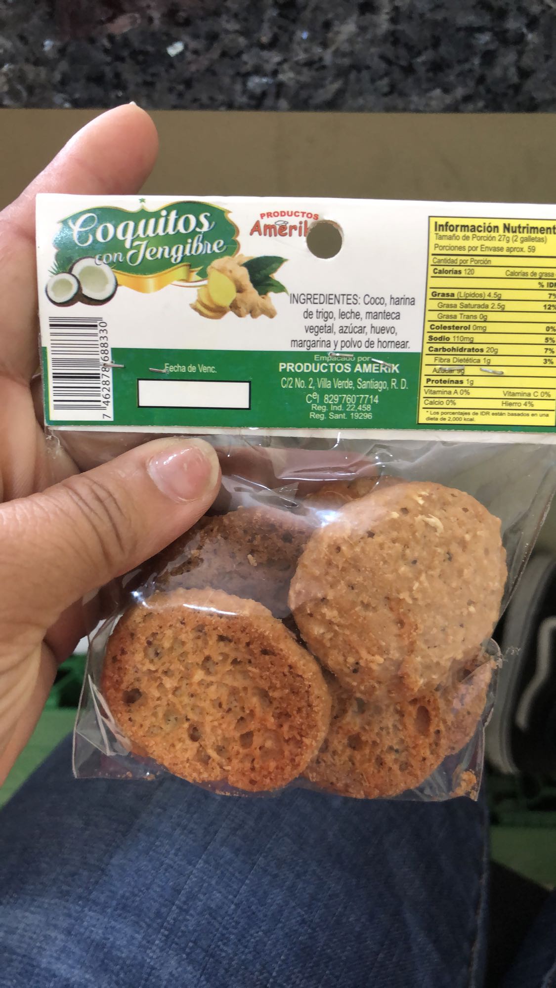 Coquitos con jengibre