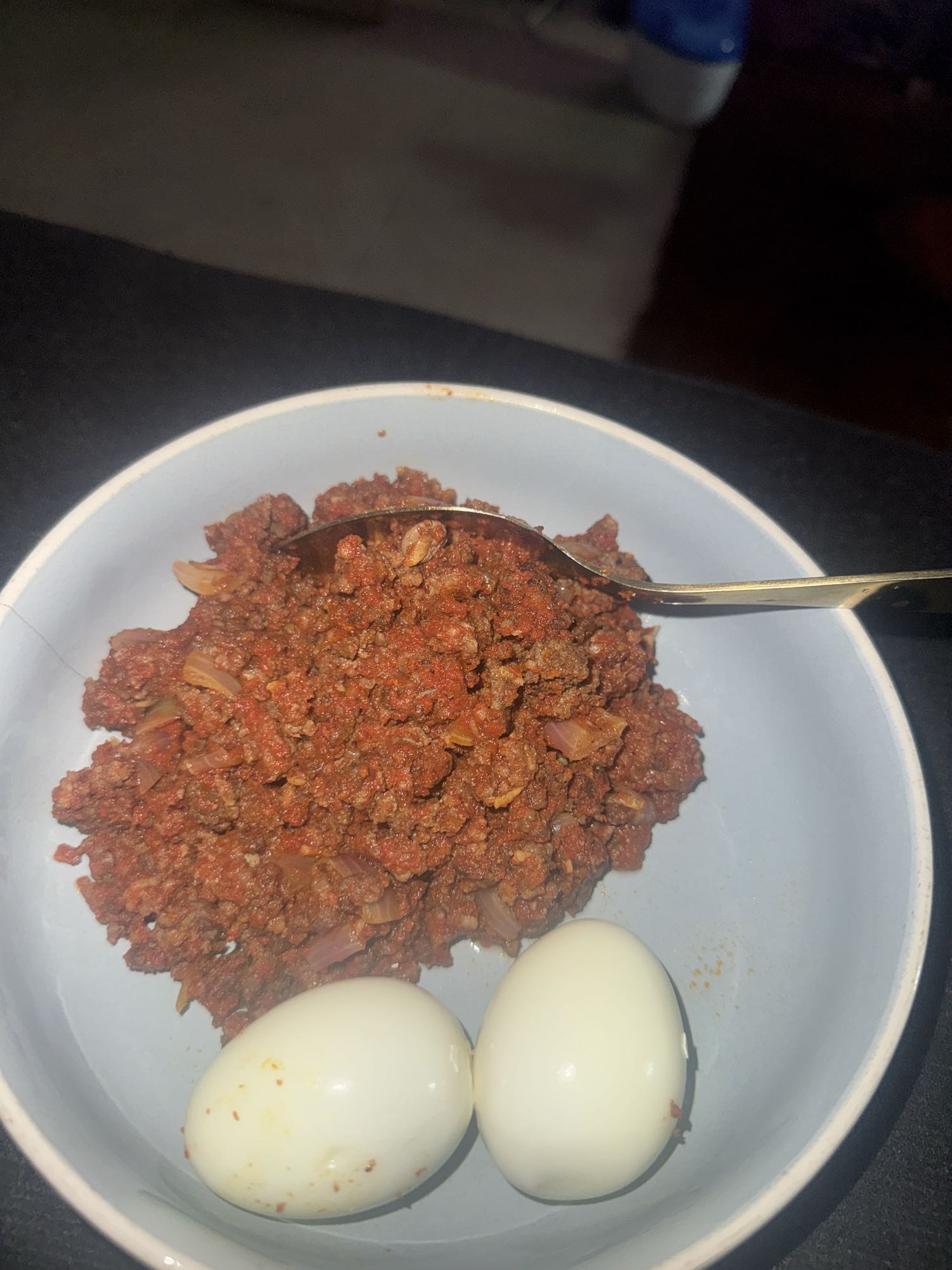 Minced Beef & Boiled Eggs