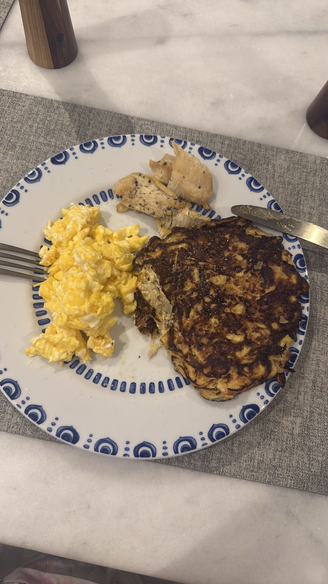 Desayuno proteico mixto