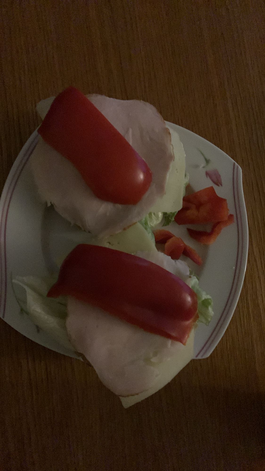 Sałatka z indykiem i papryką