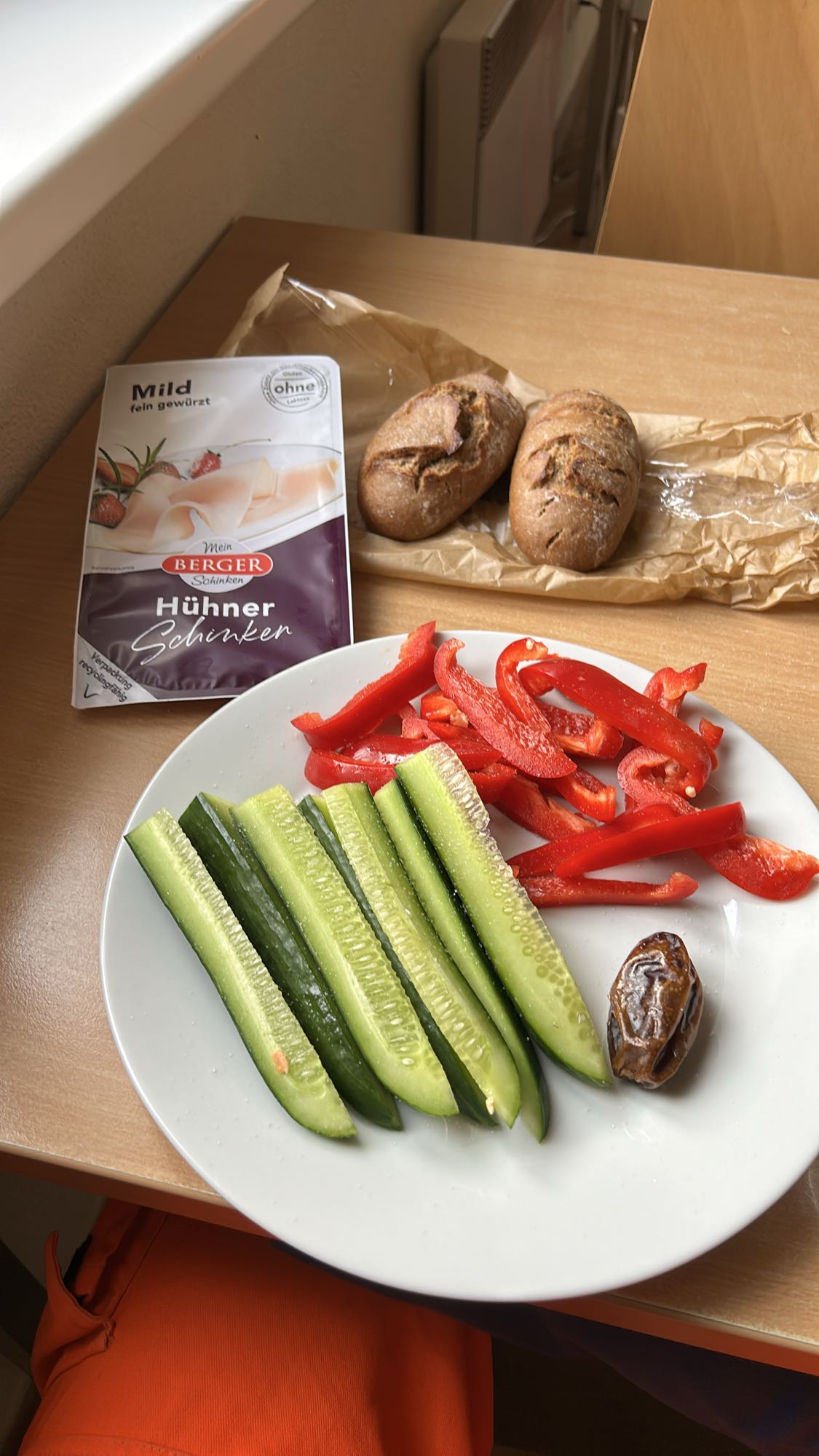 Vollkornbrötchen Snackteller