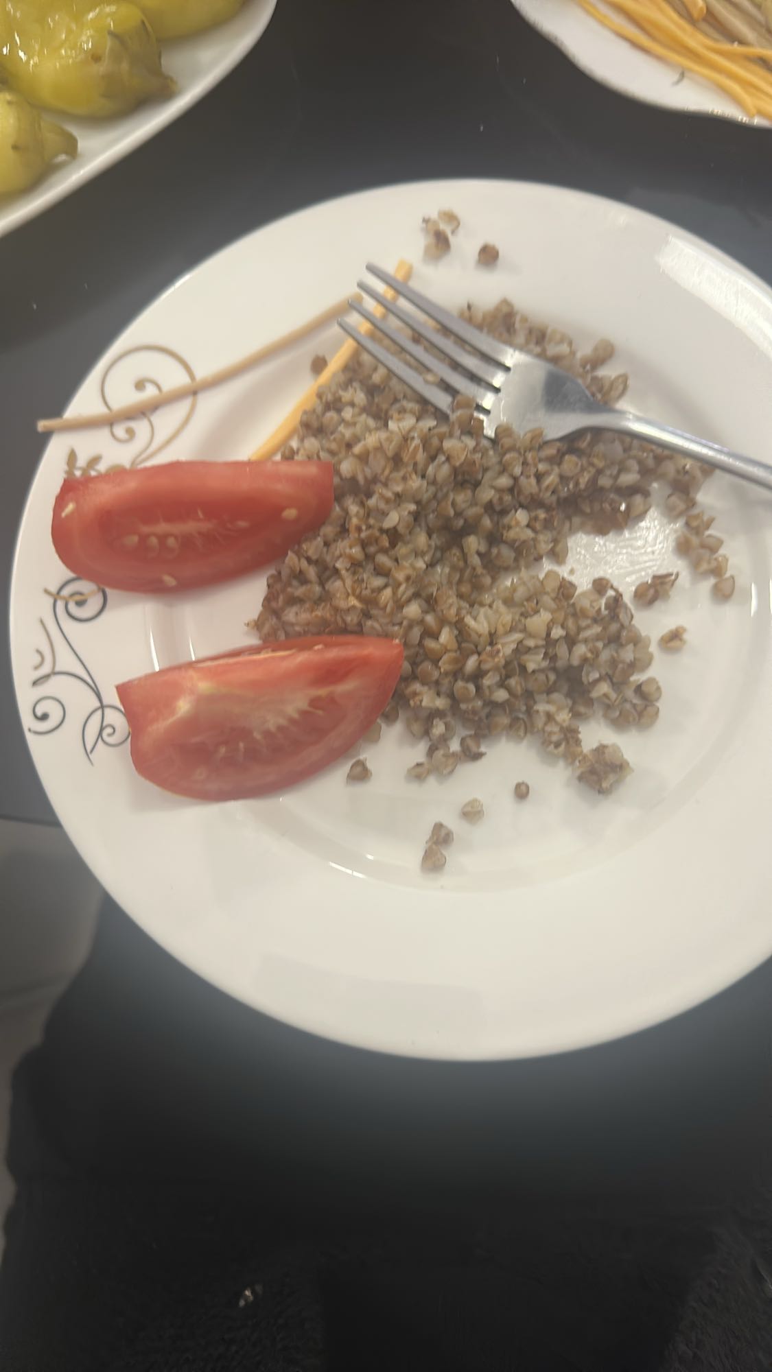 Buckwheat and Tomato Plate