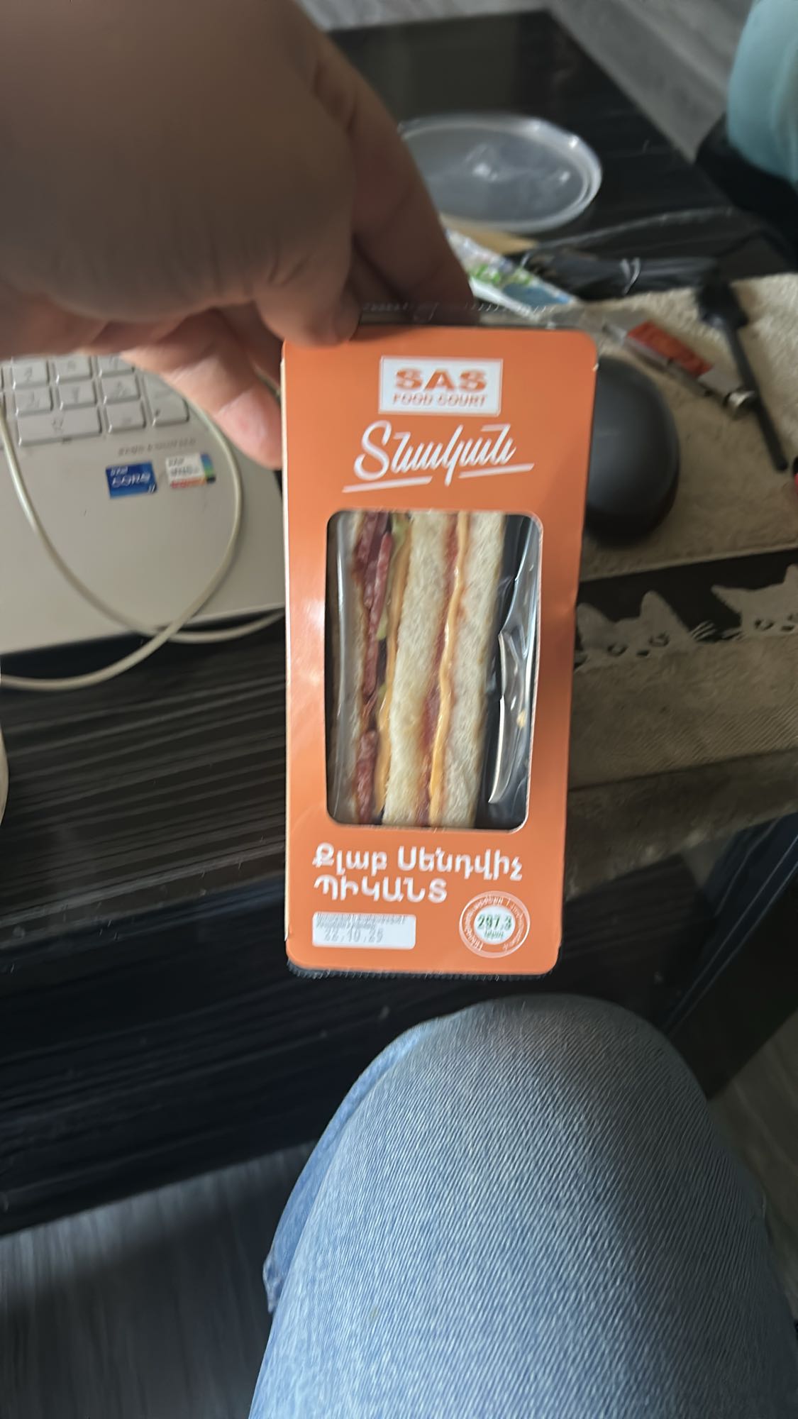 Salami Cheese Sandwich