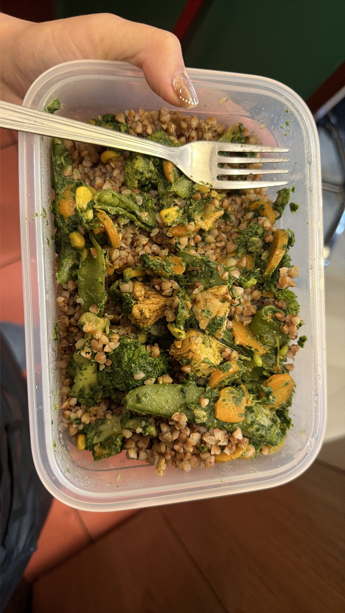 Kasza gryczana z warzywami