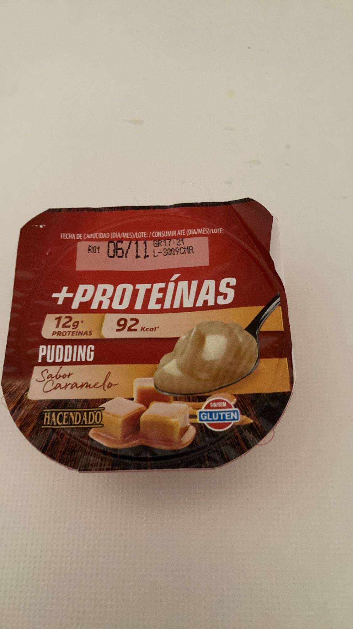 Karamellproteinpudding