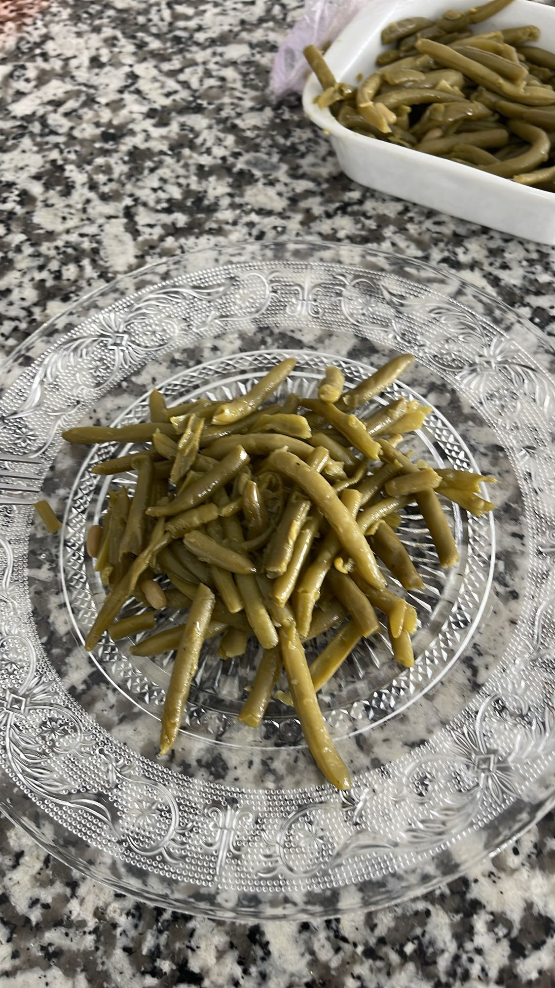 haricots verts cuits