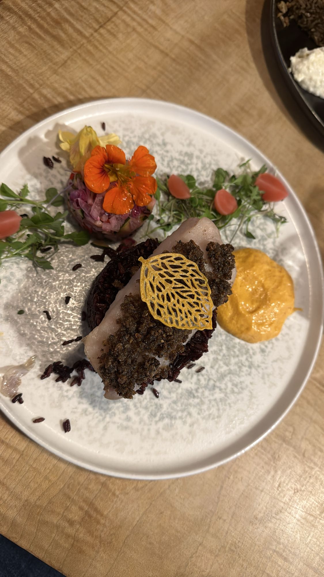 Herb Crusted Fish Plate