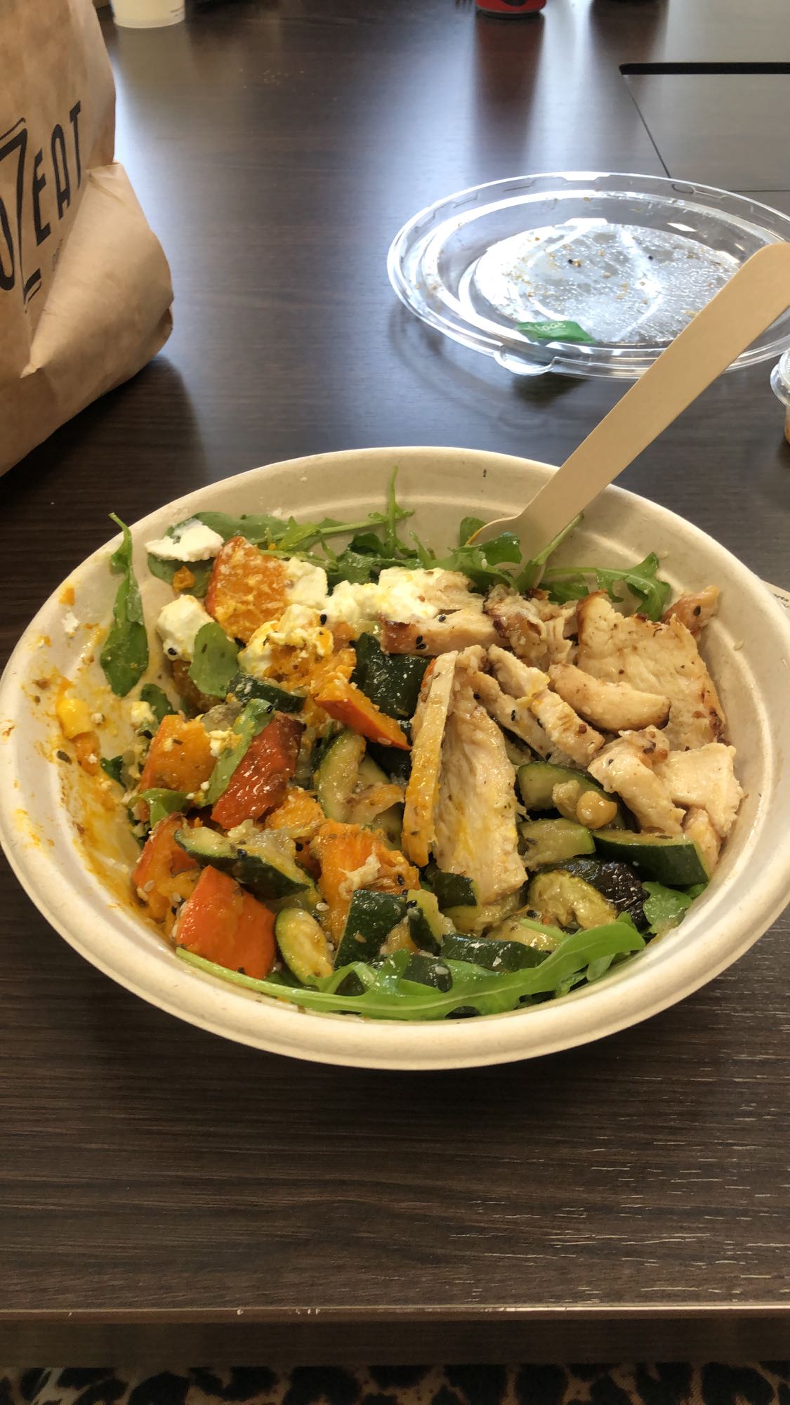 Salade poulet légumes