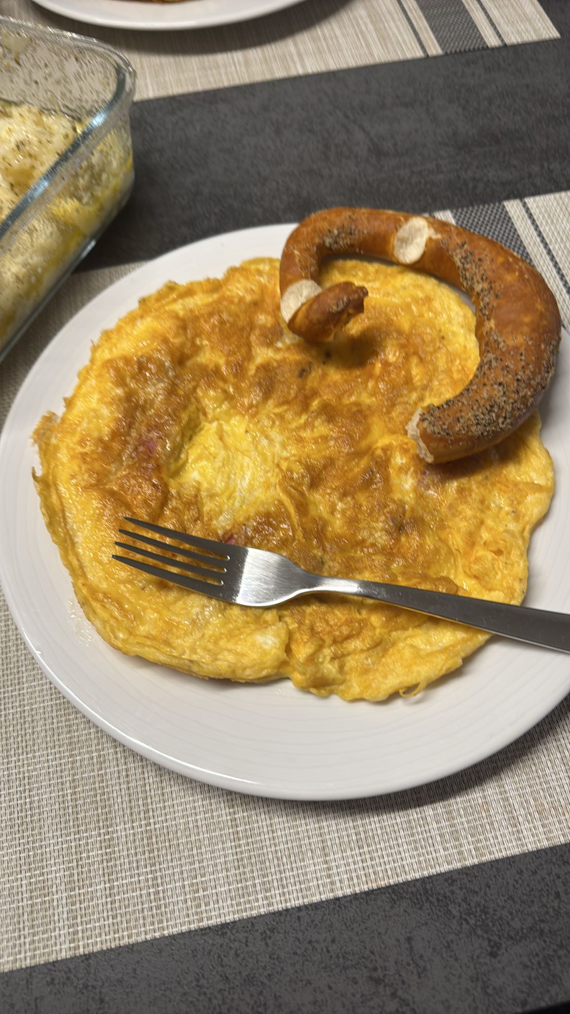 Omelett mit Brezel