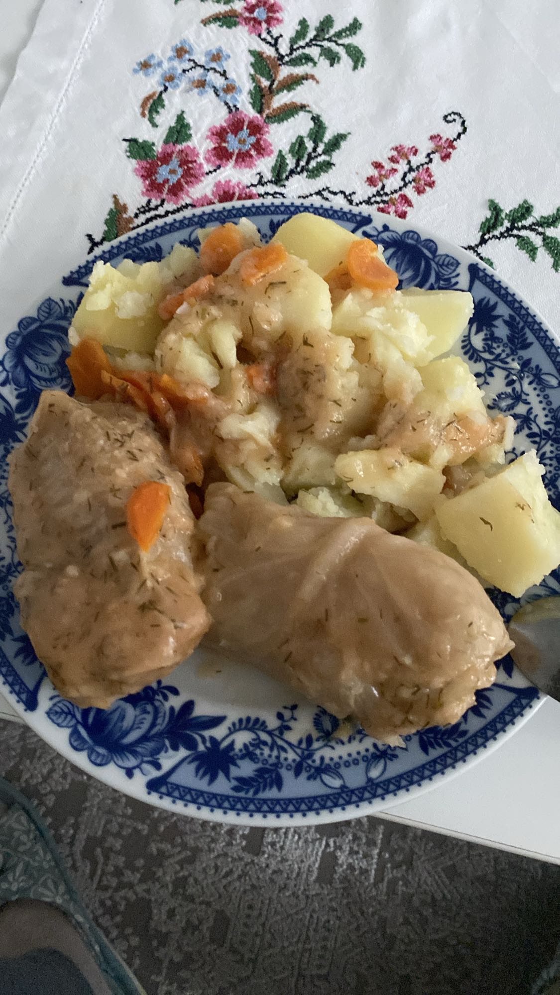 Gołąbki z ziemniakami