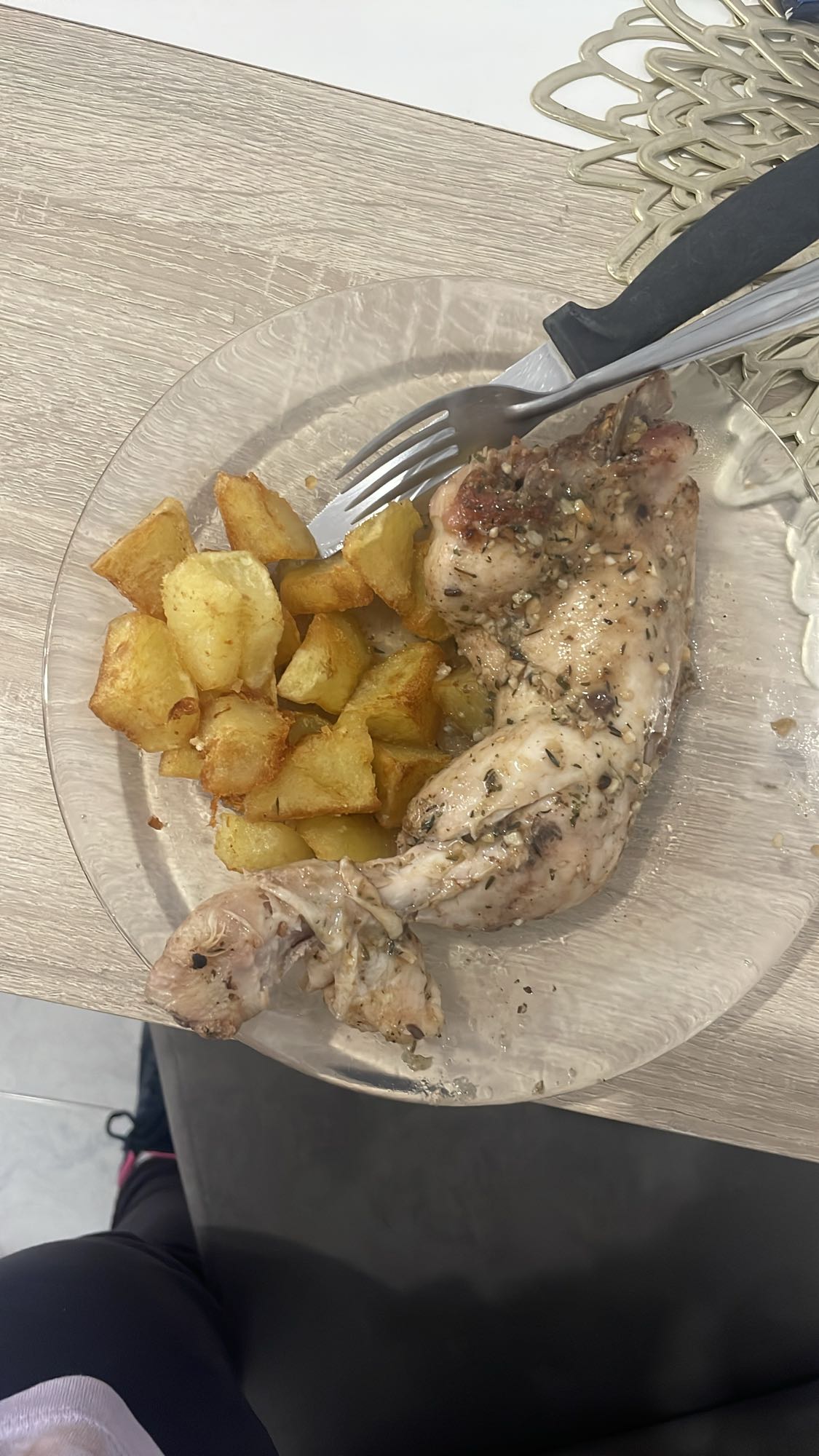 Pollo con papas