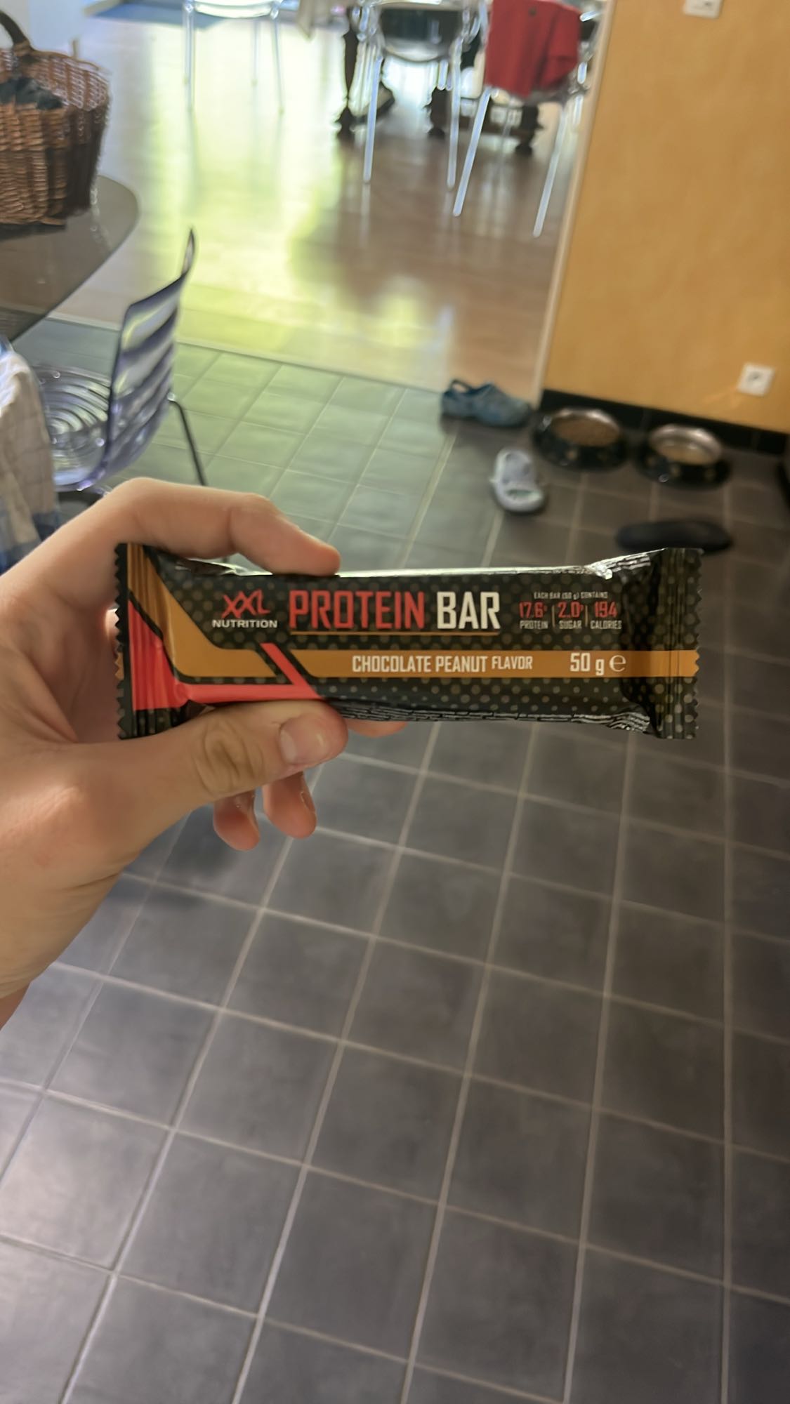 Barre protéinée chocolat cacahuète