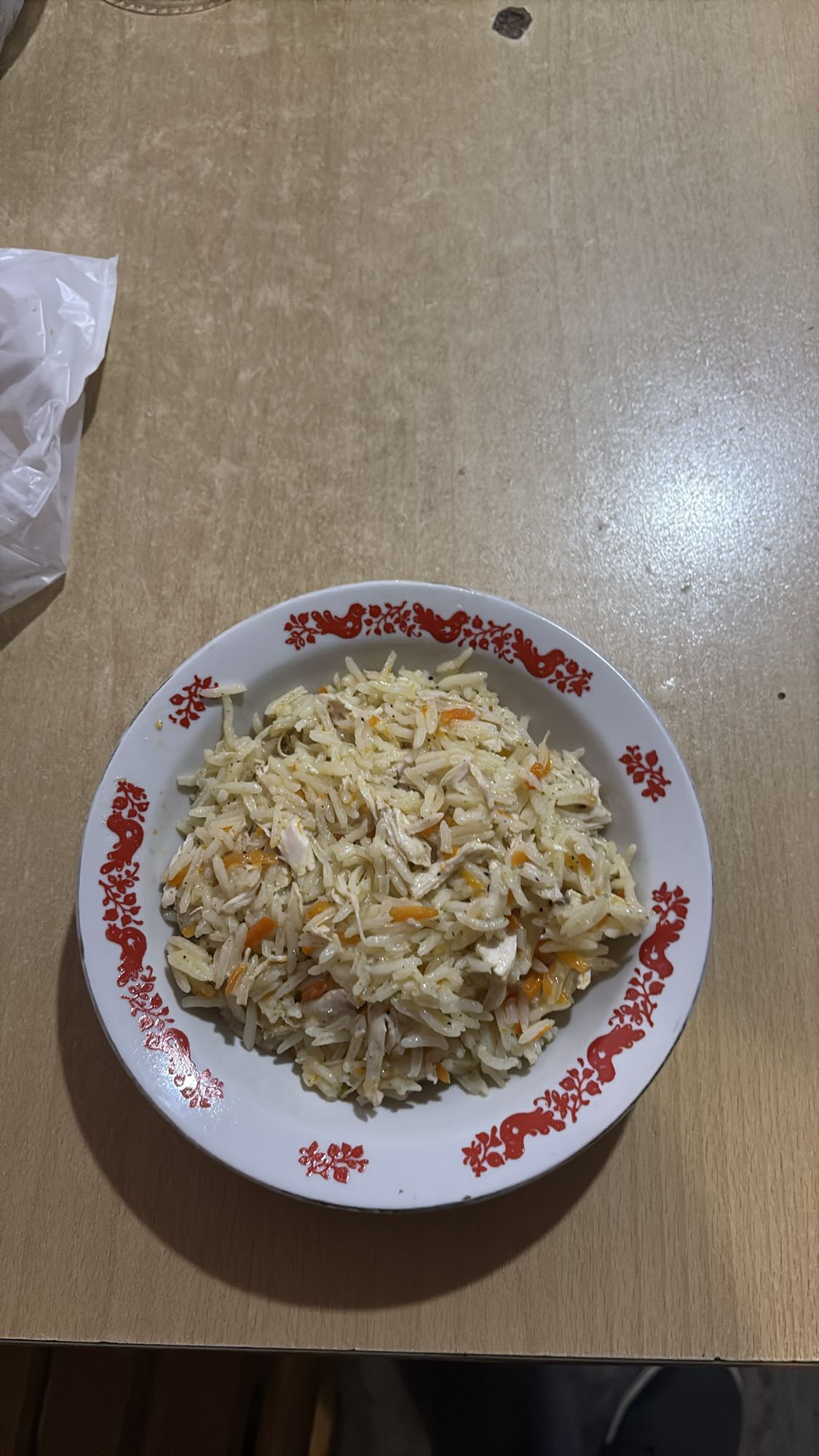 рис с курицей и морковью