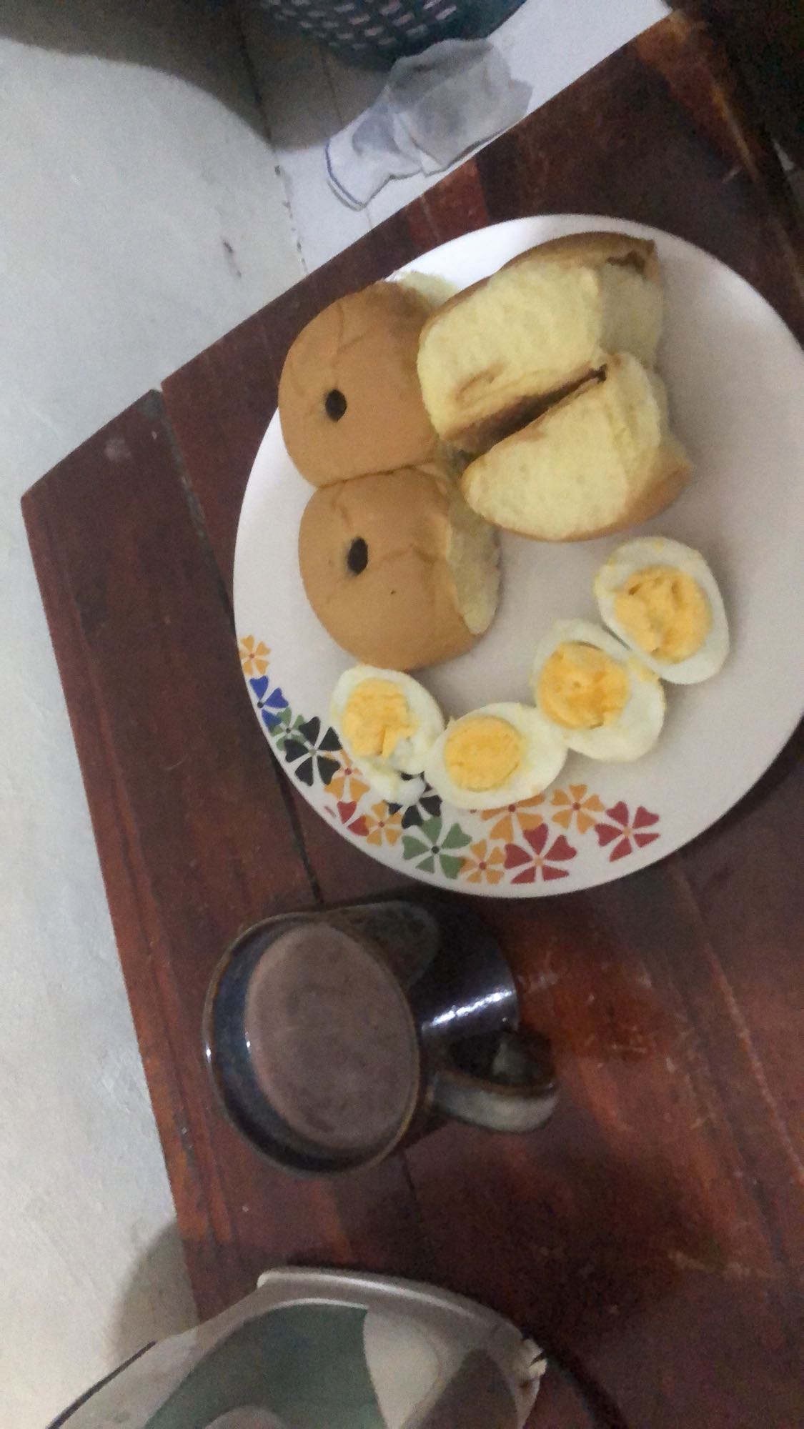 Pan, huevos y chocolate