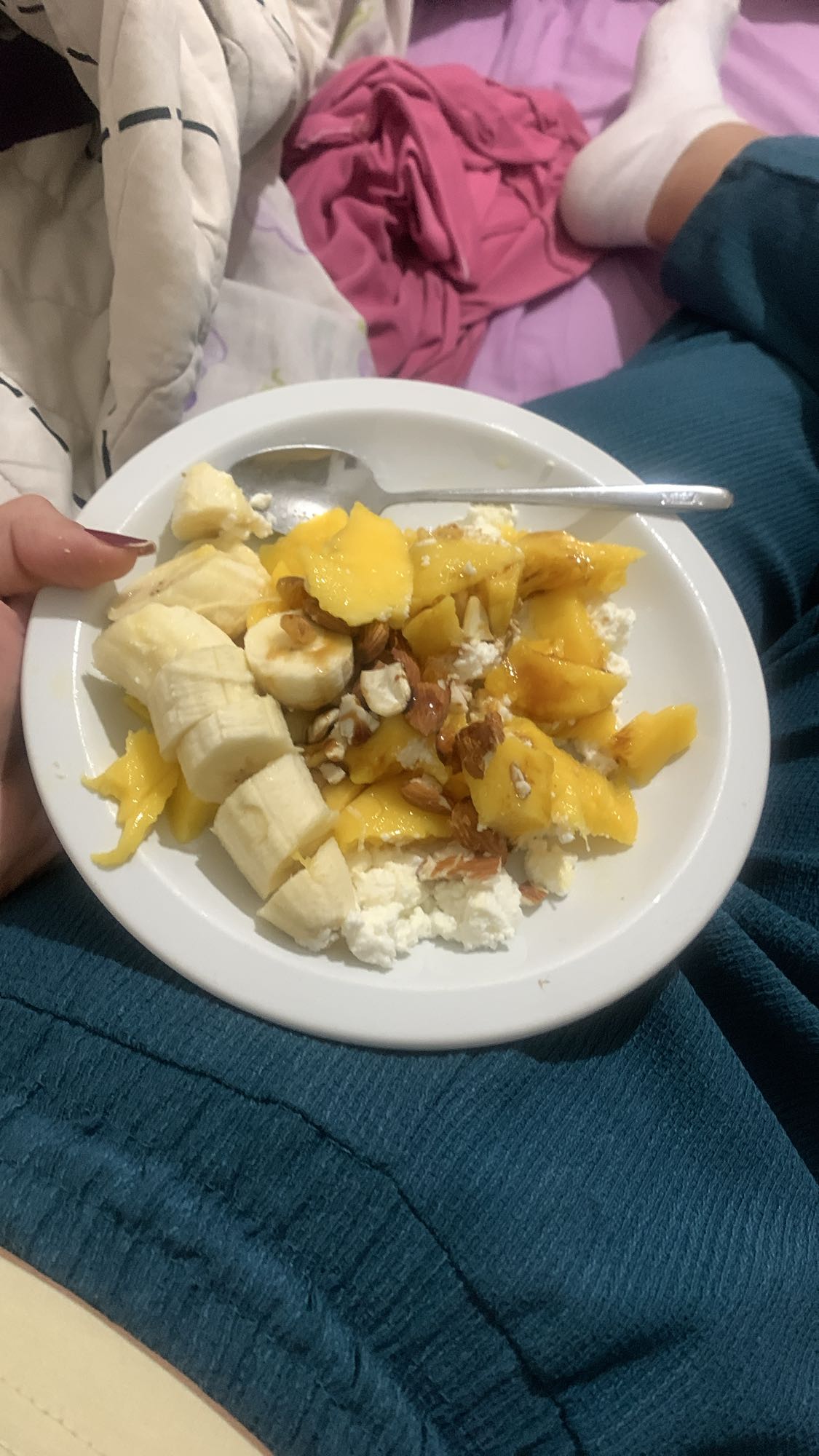 Fruit and cheese bowl