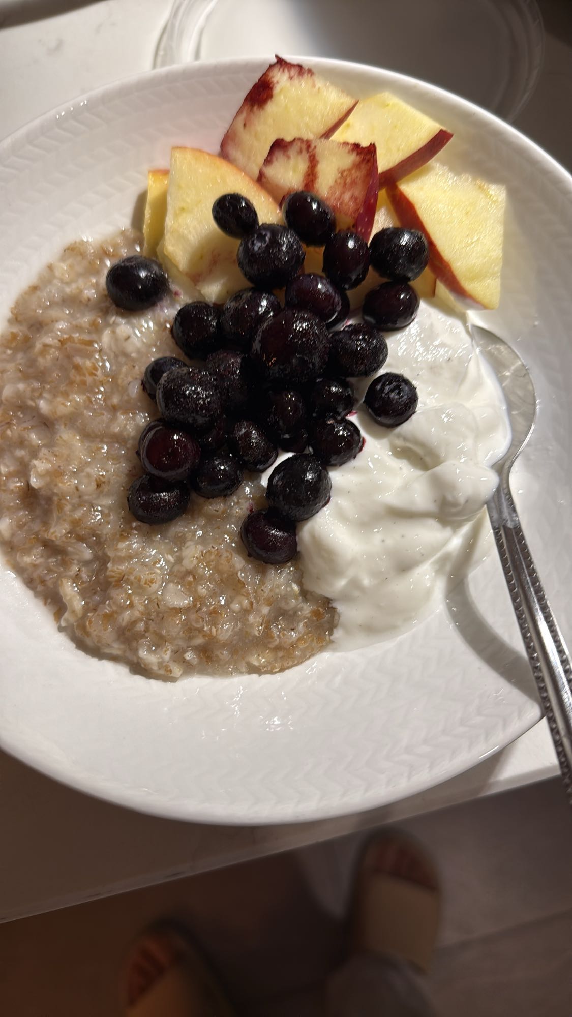 Havregryn med frukt