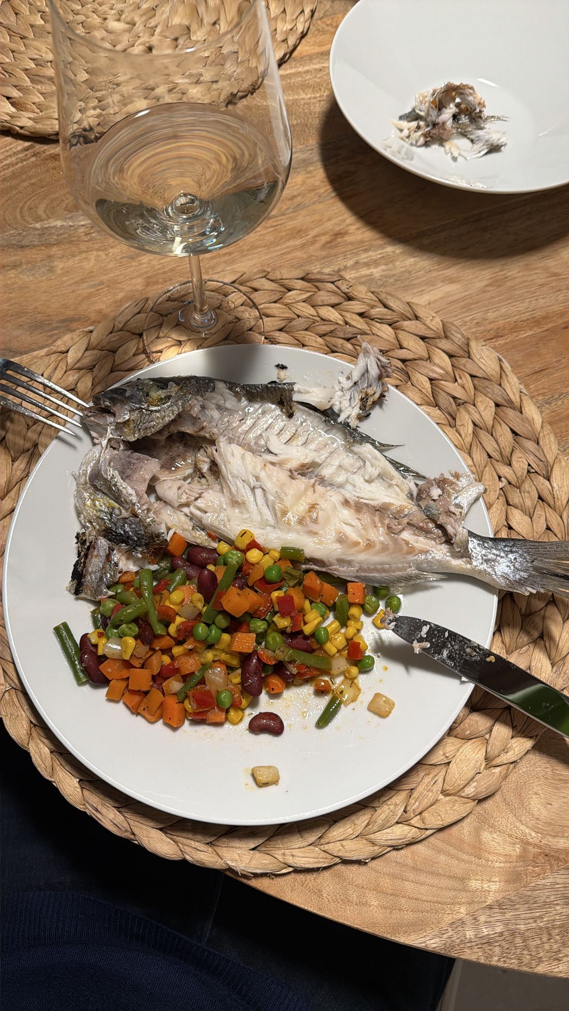 Pieczona ryba z warzywami