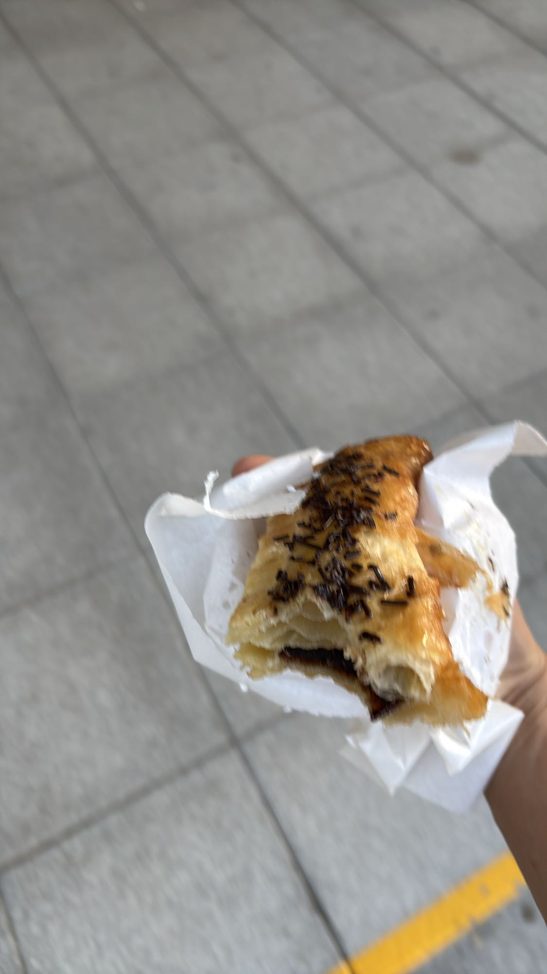 Napolitana de chocolate