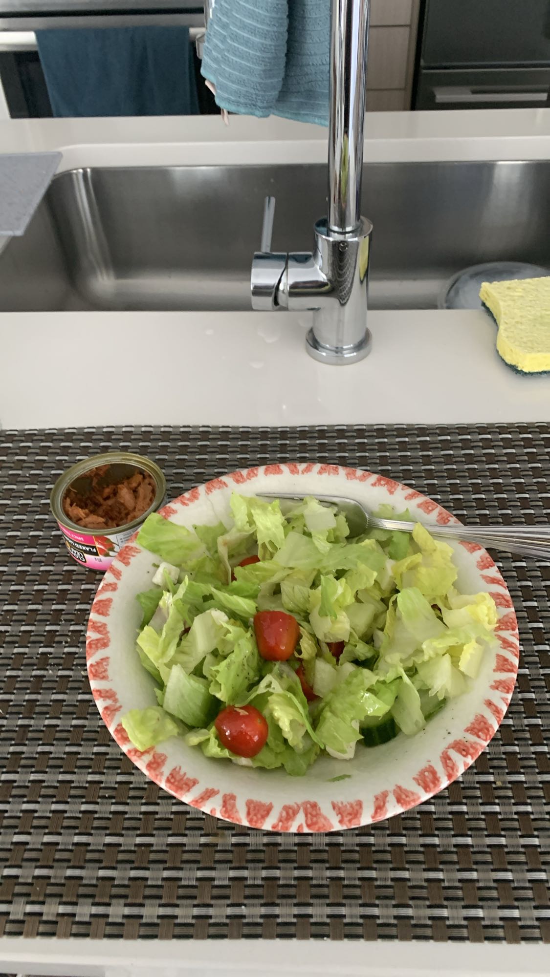 Salade thon et légumes