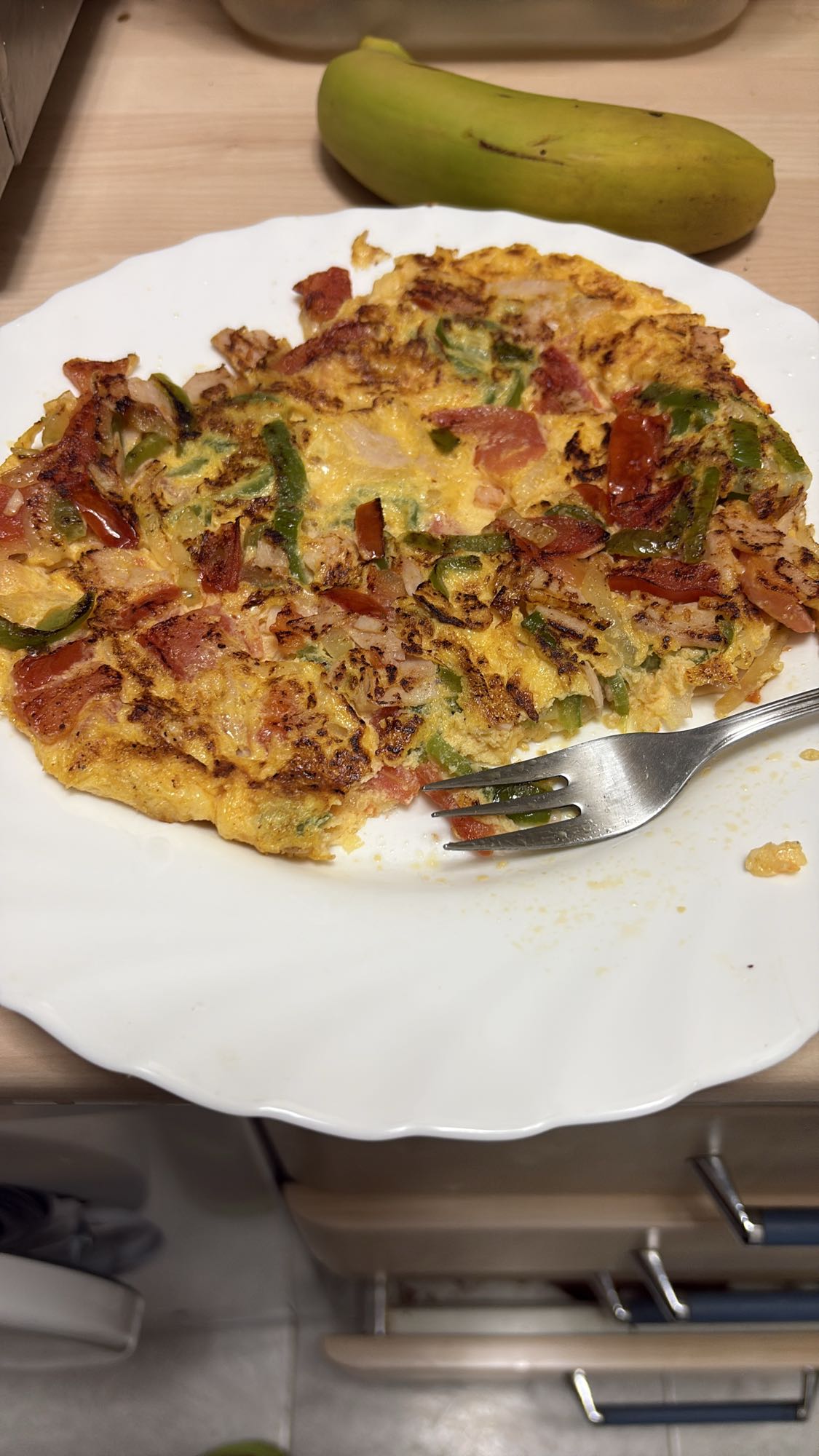 Tortilla con verduras