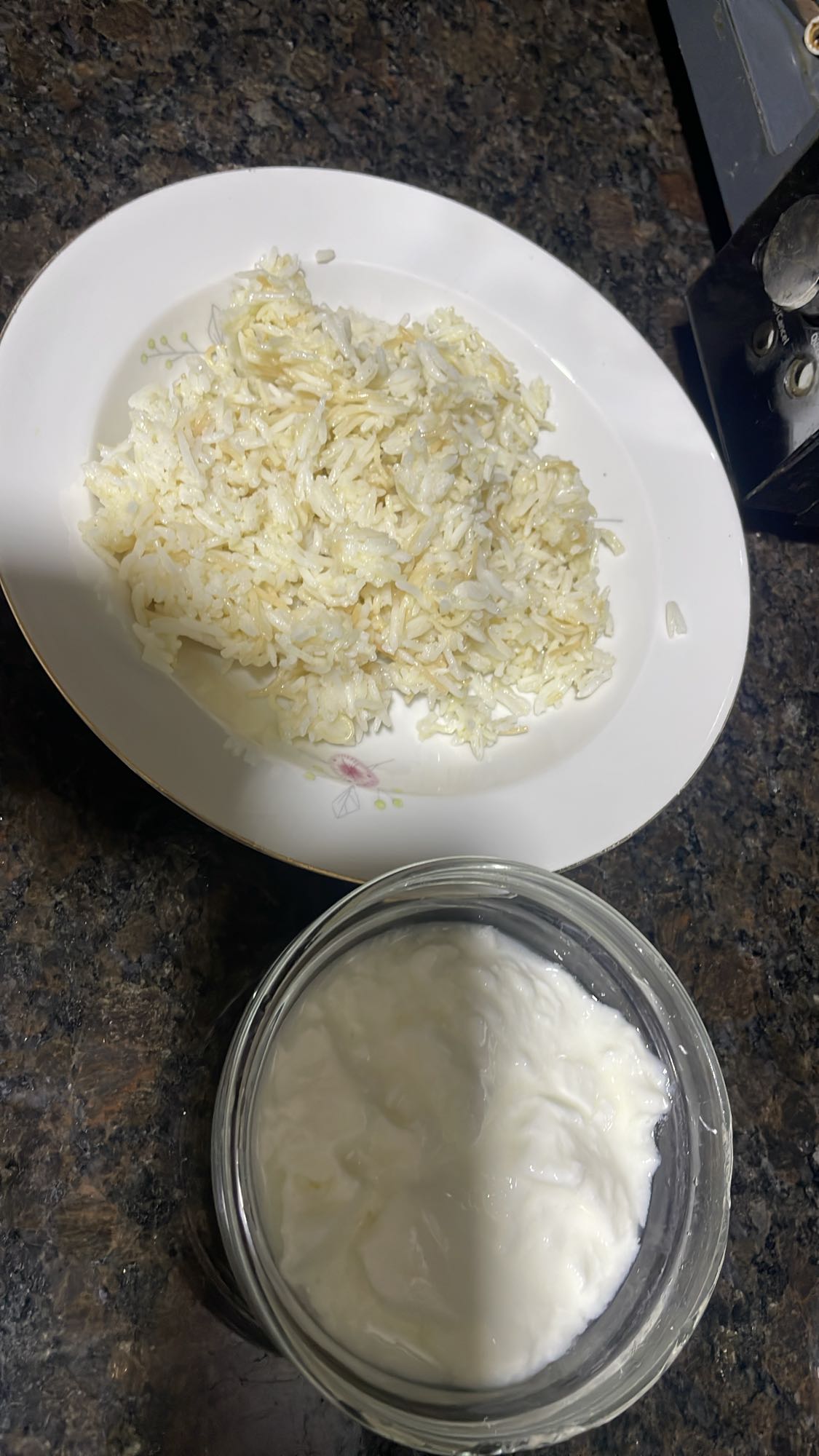 Rice with yogurt