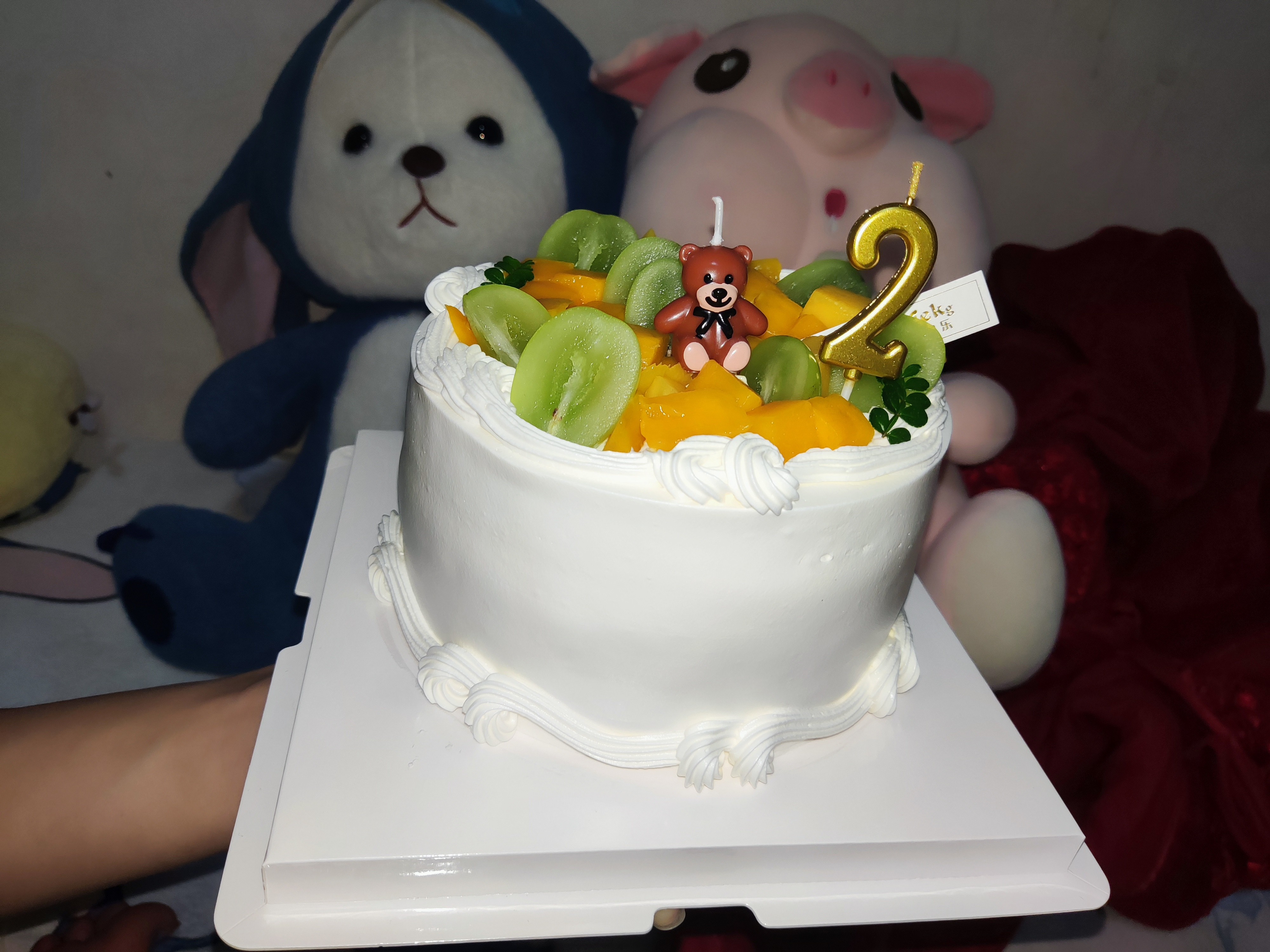 Fruit Cream Birthday Cake