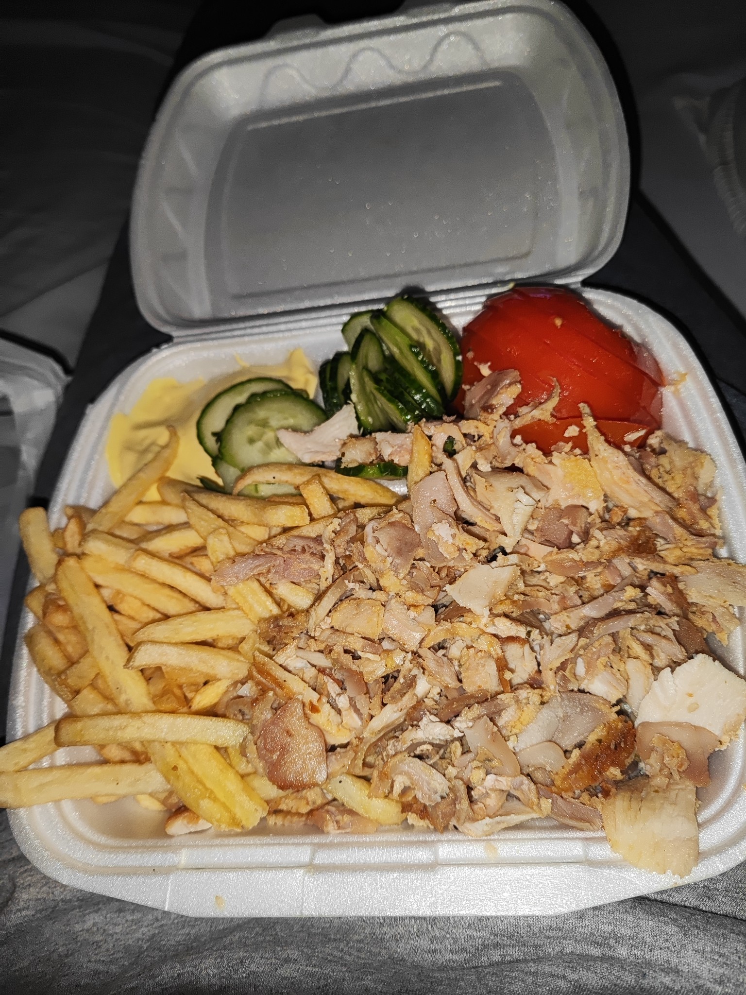 Chicken shawarma plate