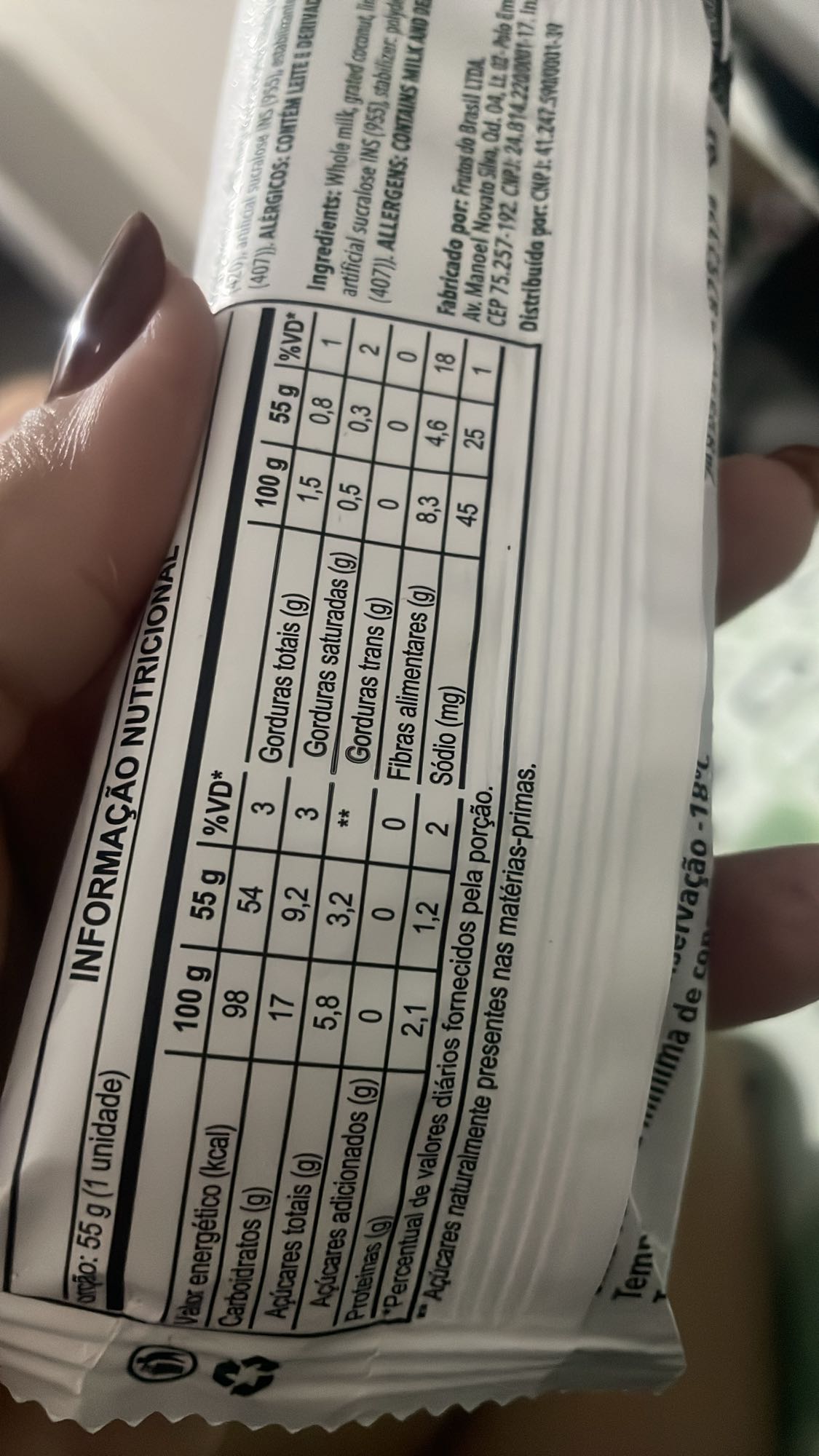 Doce com leite e coco