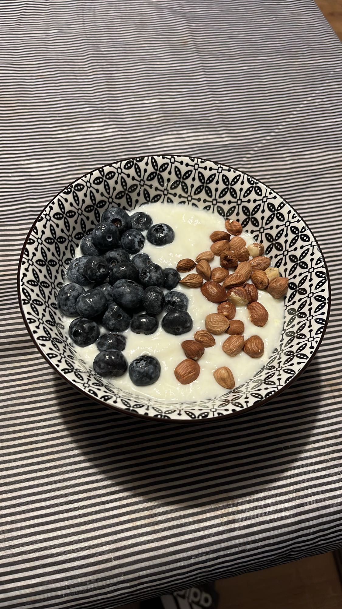 Кисело мляко с боровинки