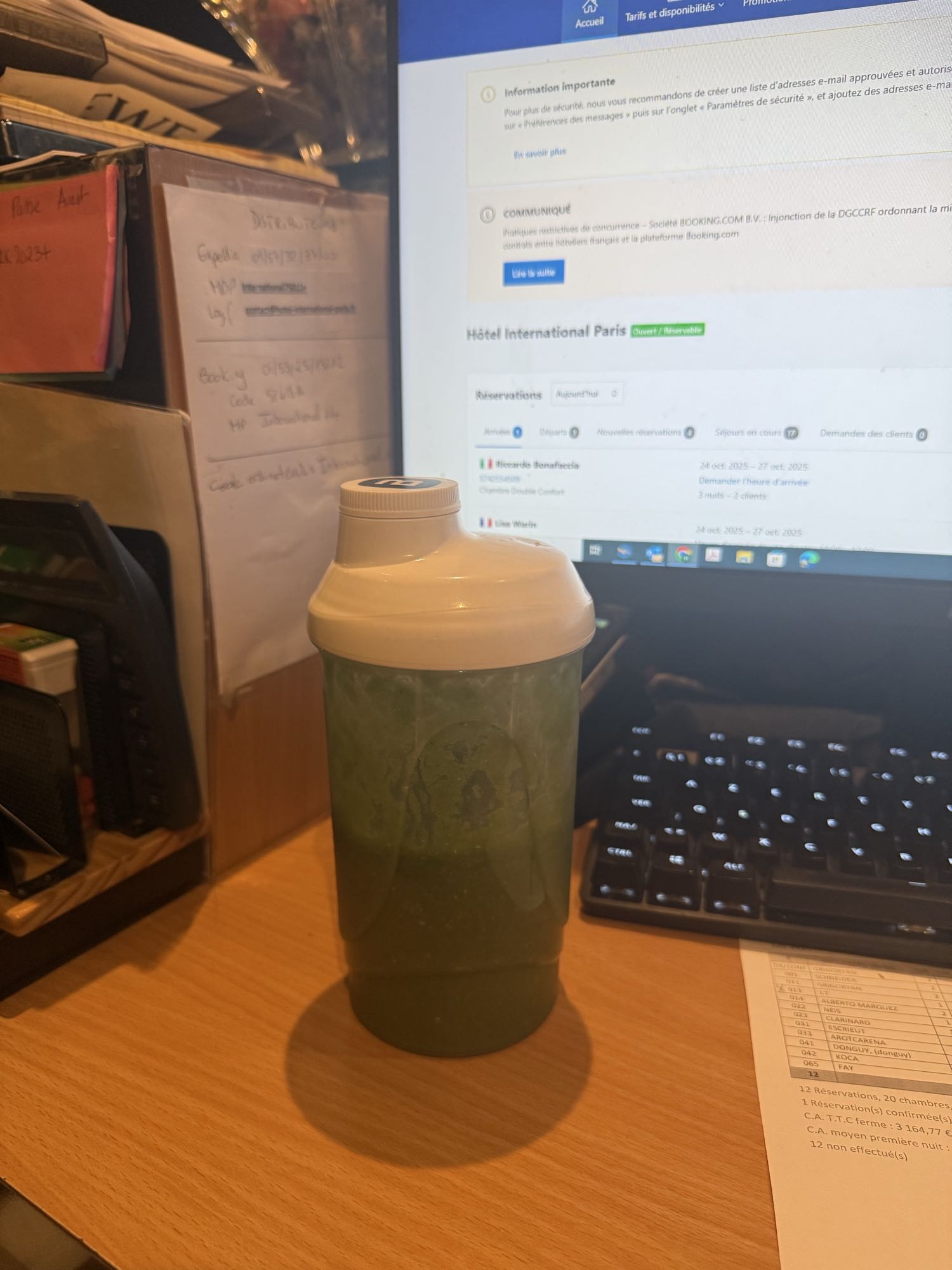Smoothie vert protéiné