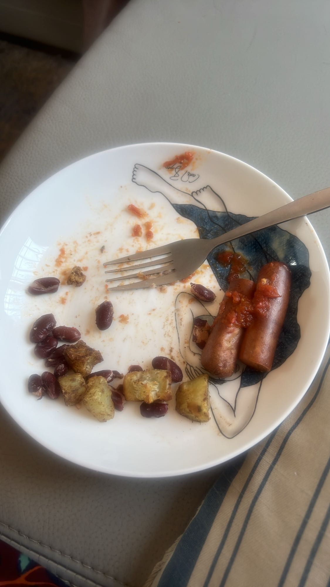 Sausage Bean Potato Plate