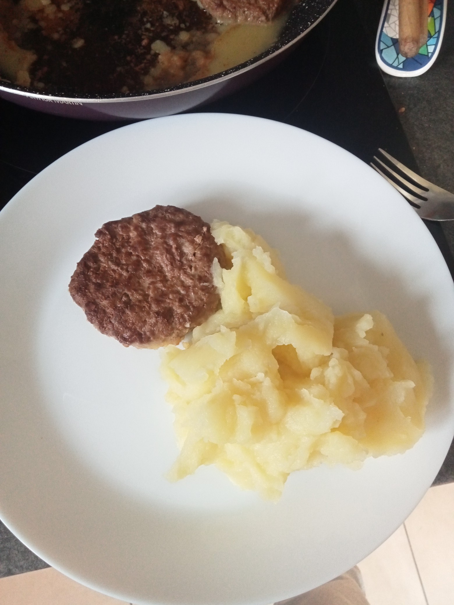 Steak haché et purée