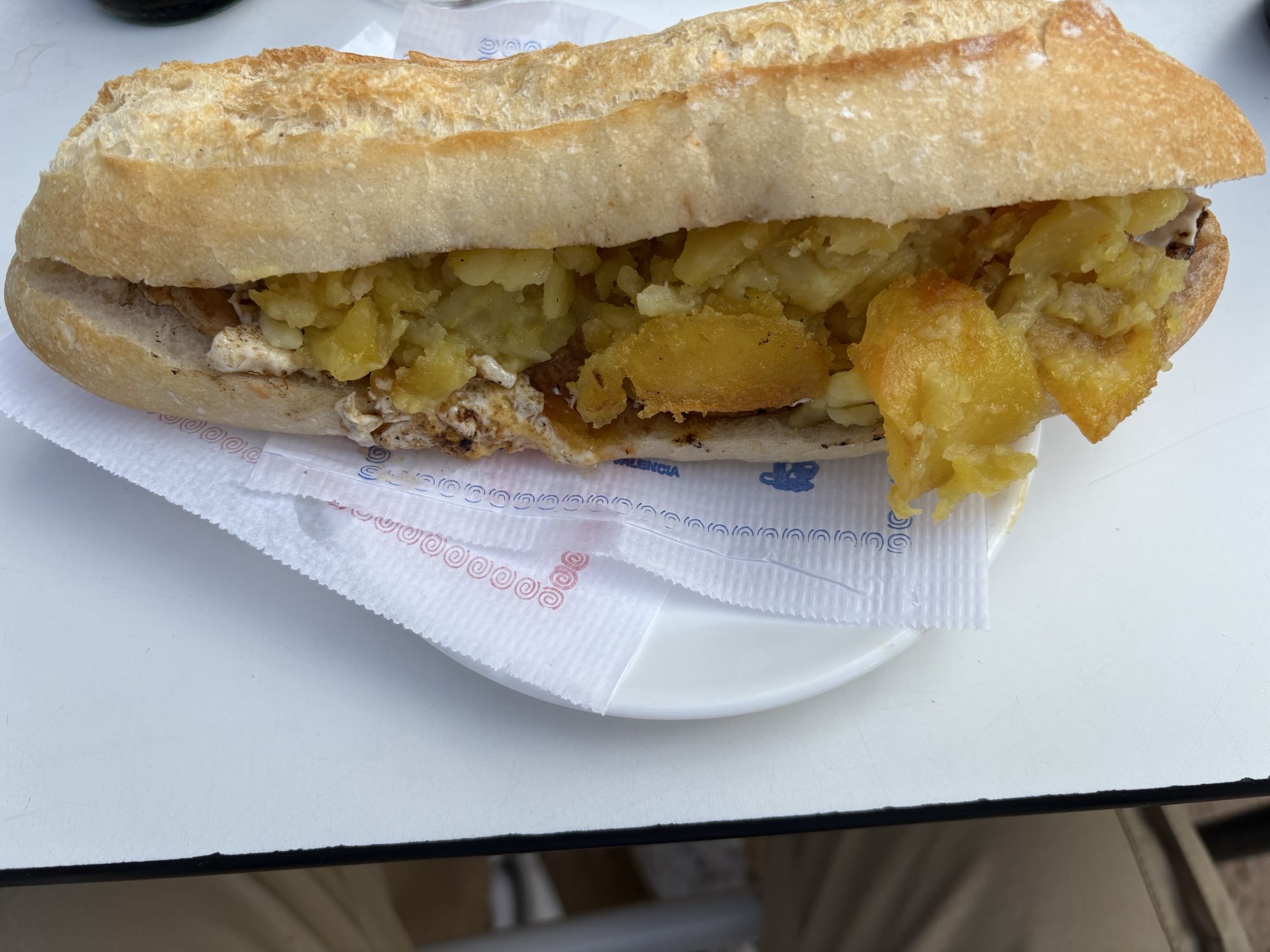 Bocadillo de patatas