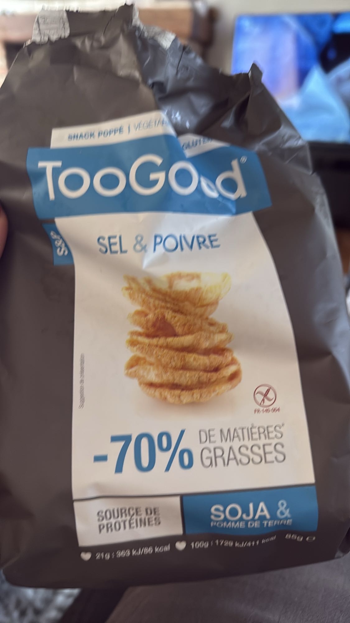 Soja chips zout & peper