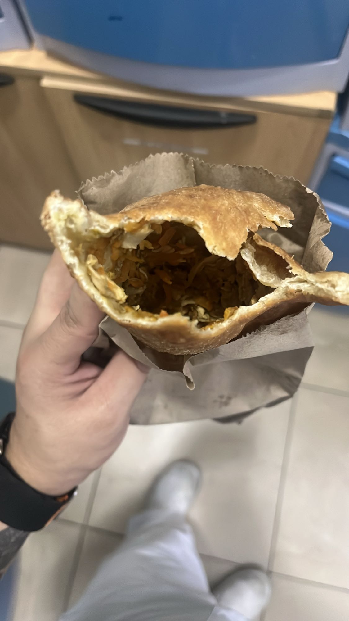 empanada de pollo y verduras