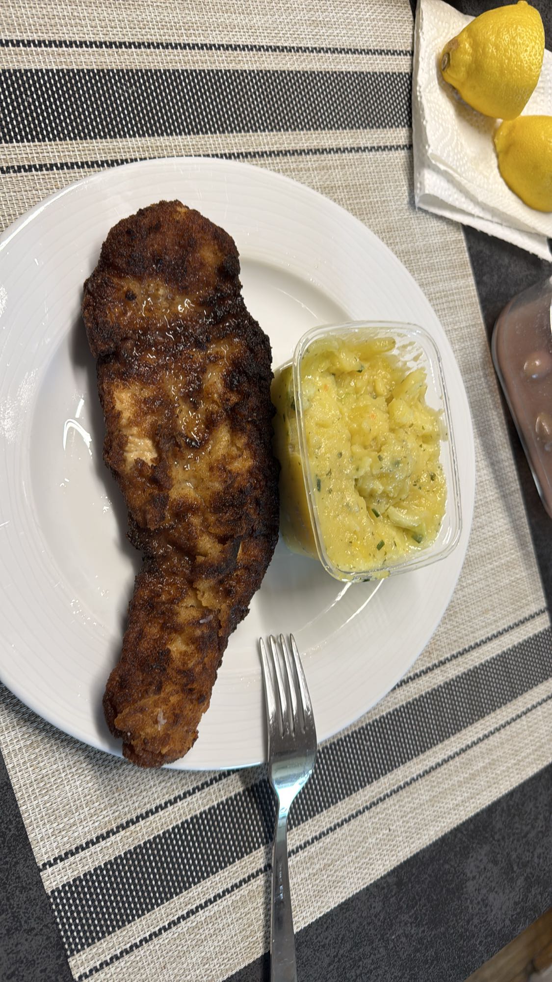 Schnitzel mit Kartoffelsalat